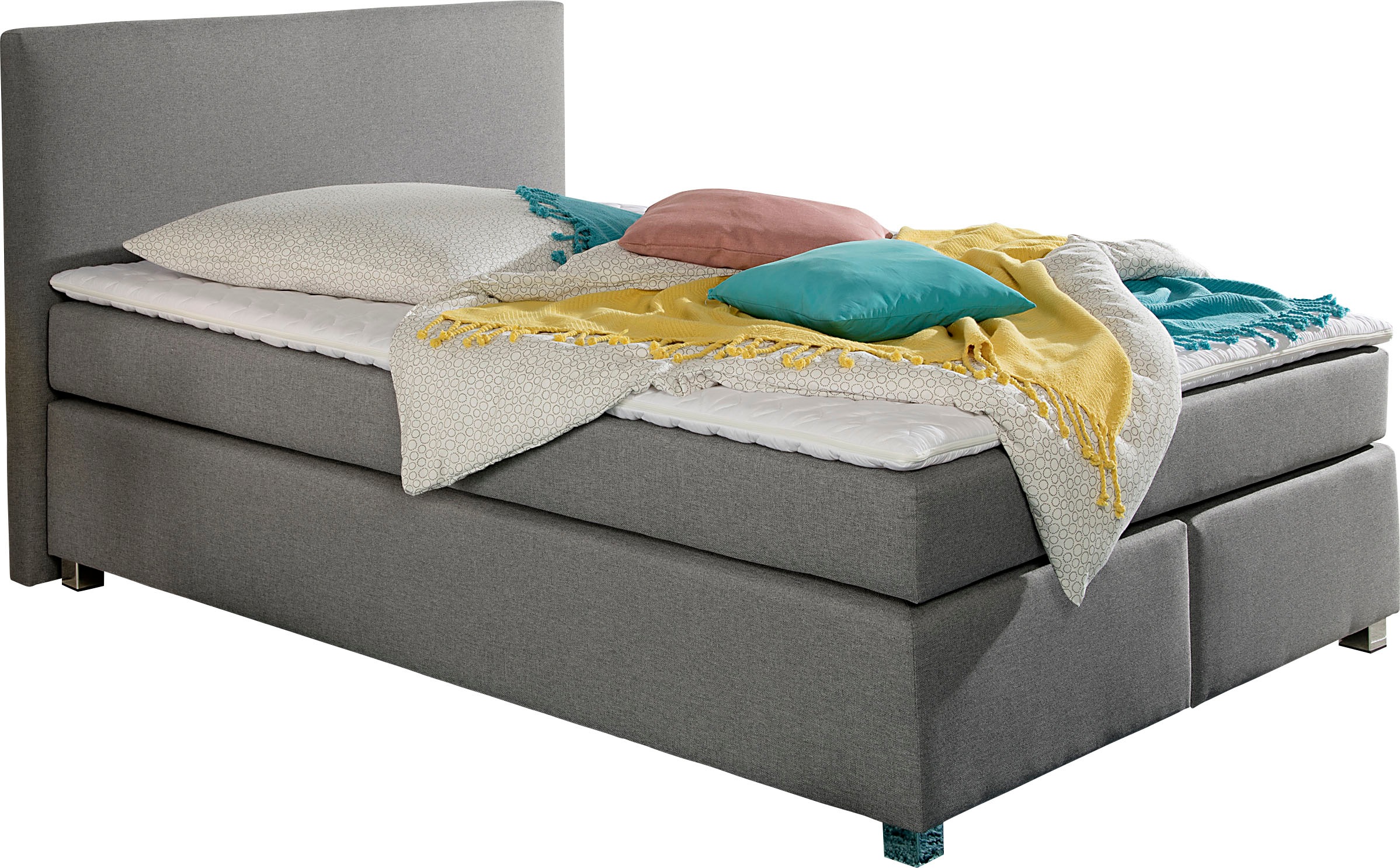 Home affaire Boxspringbett "Eliana" inkl. Topper, in 4 Breiten, 3 Matratzen günstig online kaufen