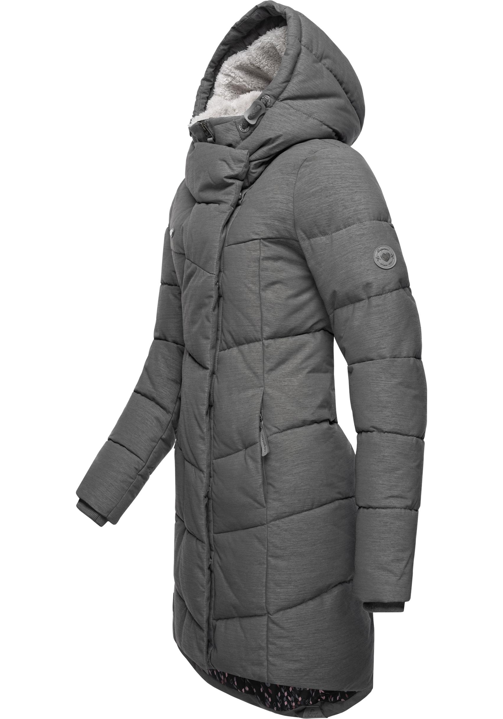 Ragwear Wintermantel »Pavla«, stylischer Winterparka mit Teddyfutter und Kapuze