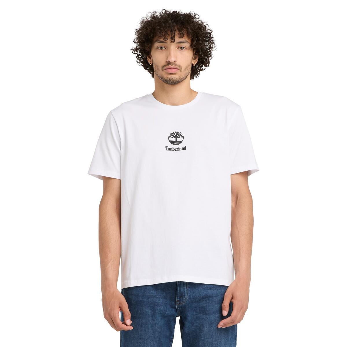 Timberland T-Shirt "Print Stack Logo Short Sleeve Tee" 1 Stk. tlg. UNISEX günstig online kaufen