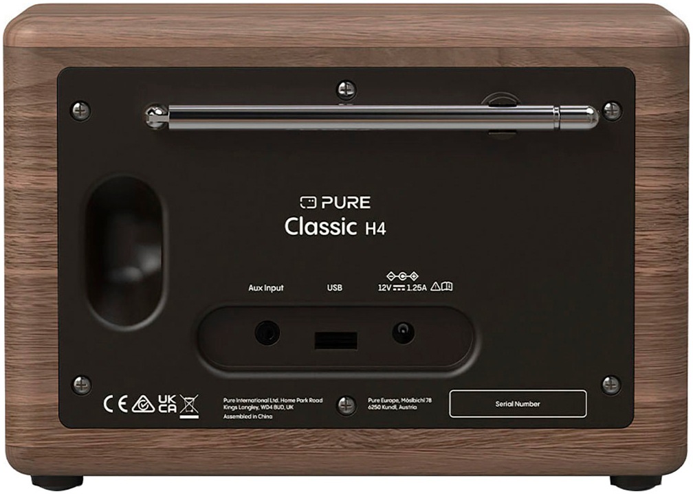 Pure Digitalradio (DAB+) »Classic H4«, (Bluetooth Digitalradio (DAB+)-FM-Tuner-UKW mit RDS 10 W)