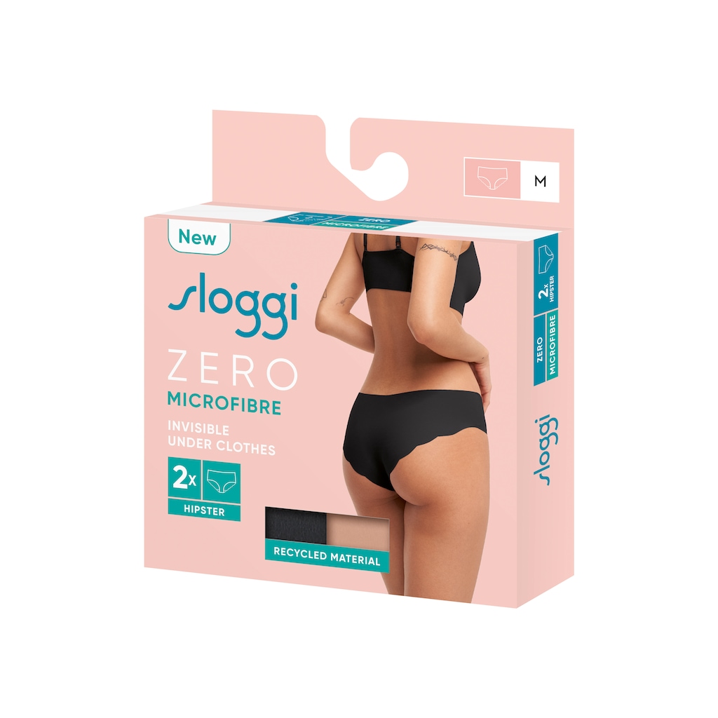 sloggi Hipster »ZERO Microfibre 2.0 Hipster C2P«, (Packung, 2 St.)