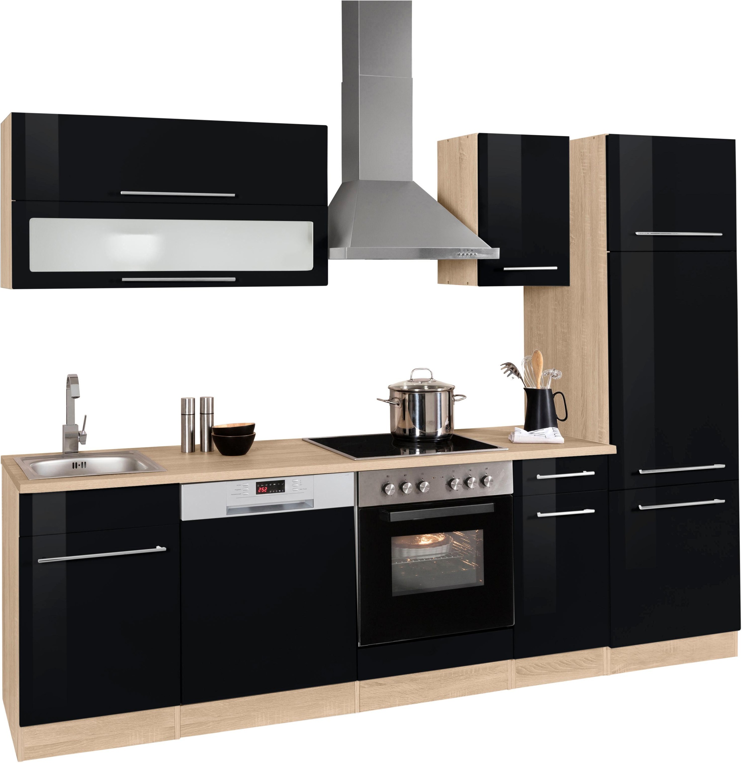 KOCHSTATION Küchenzeile »KS-Eton«, mit E-Geräten, Breite 270 cm