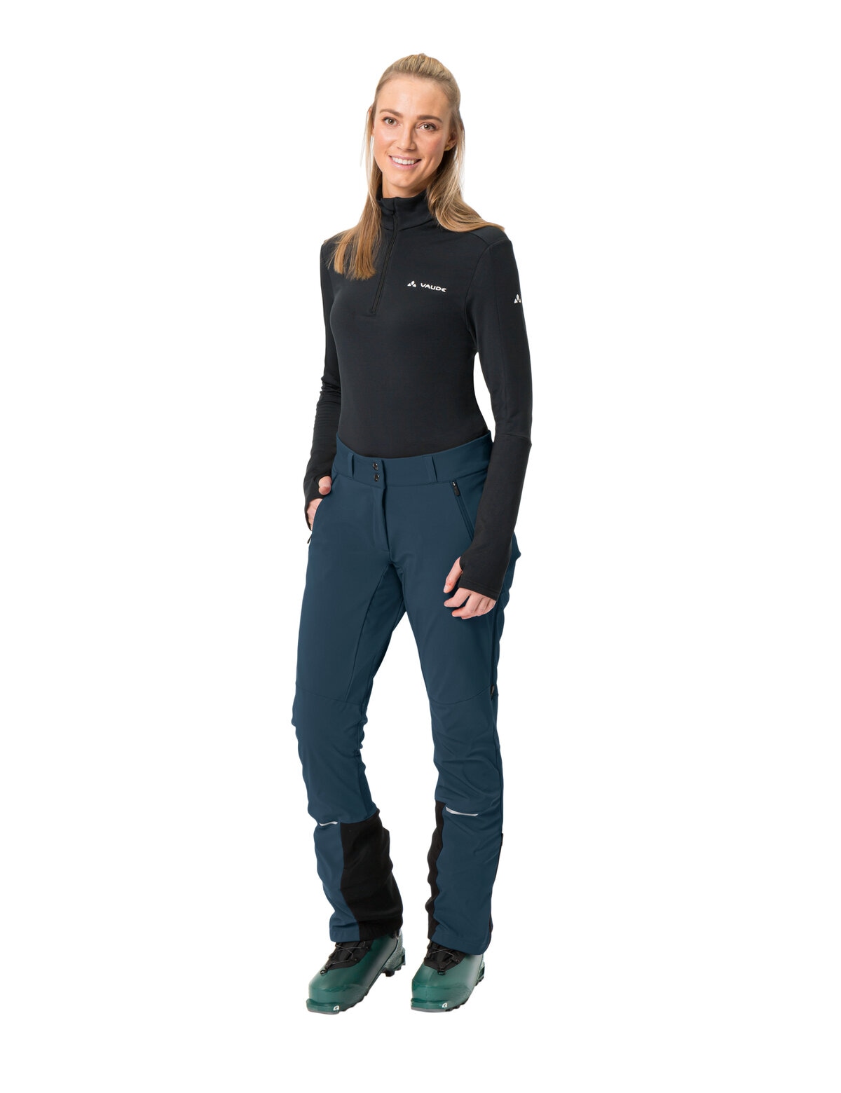 VAUDE Outdoorhose »Wo Larice Pants IV«  mit drei Materialzonen, winddichtes Softshellmaterial