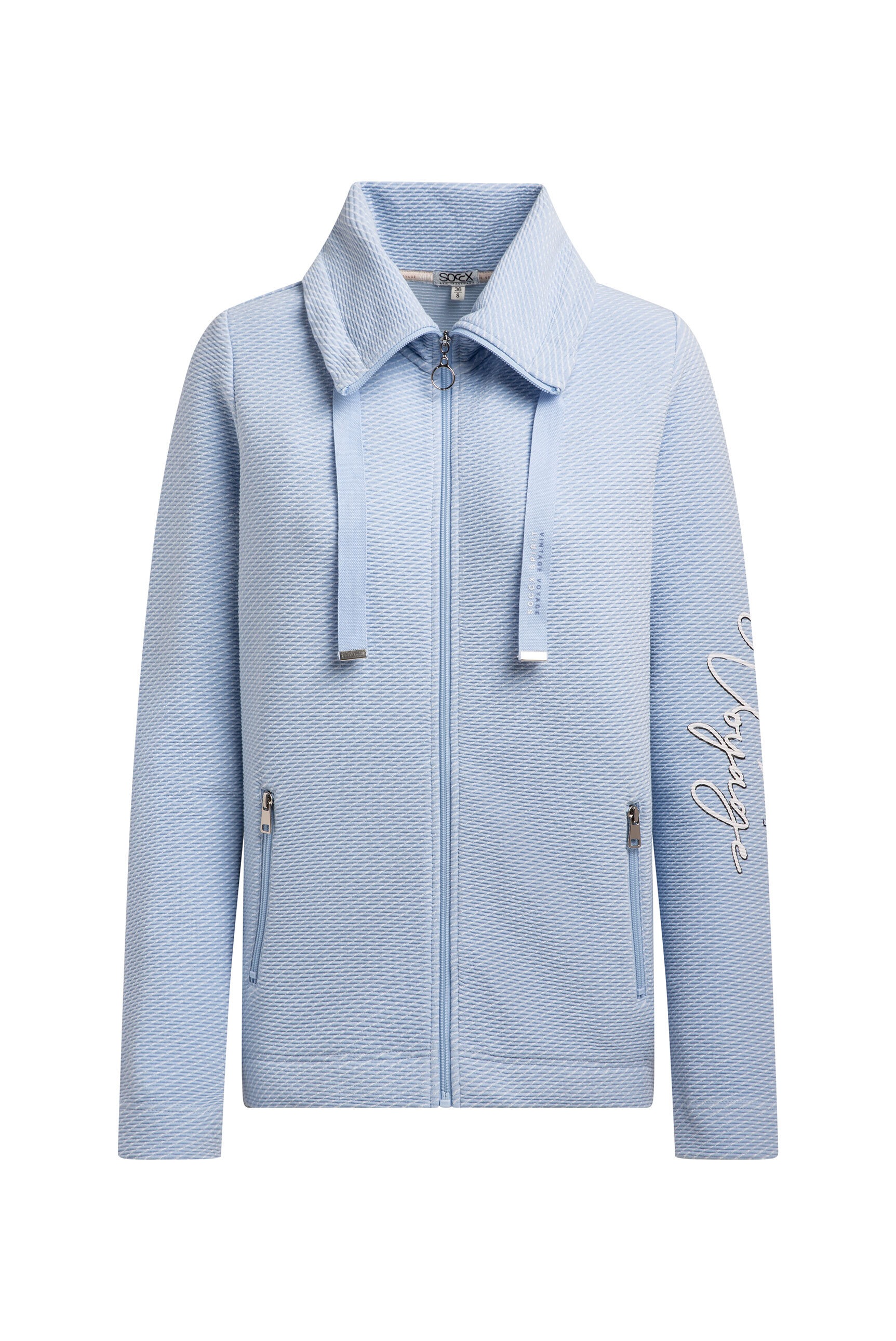 SOCCX Sweatjacke mit Reißverschlusstaschen