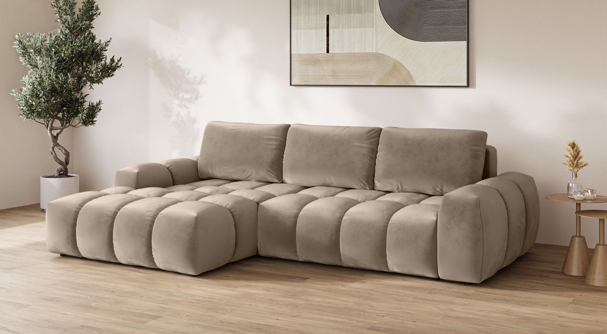 INOSIGN Ecksofa "AZITA klein optionale Schlafsofa mit Bettkasten, B/T/H: 27 günstig online kaufen