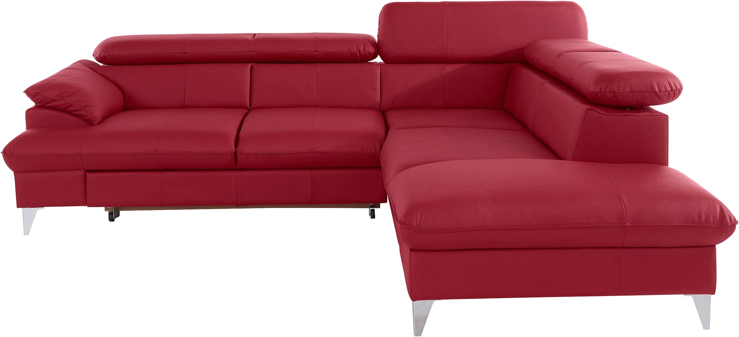 COTTA Ecksofa »Caluso L-Form«, mit Kopfteilverstellung, wahlweise mit Bettfunktion & Bettkasten