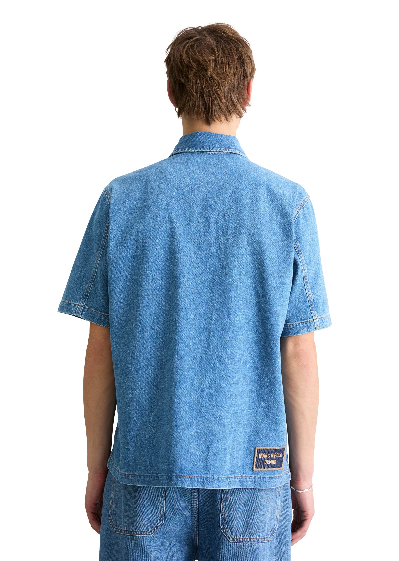 Thumbnail - Marc OPolo DENIM Kurzarmhemd "mit Ananasfasern"