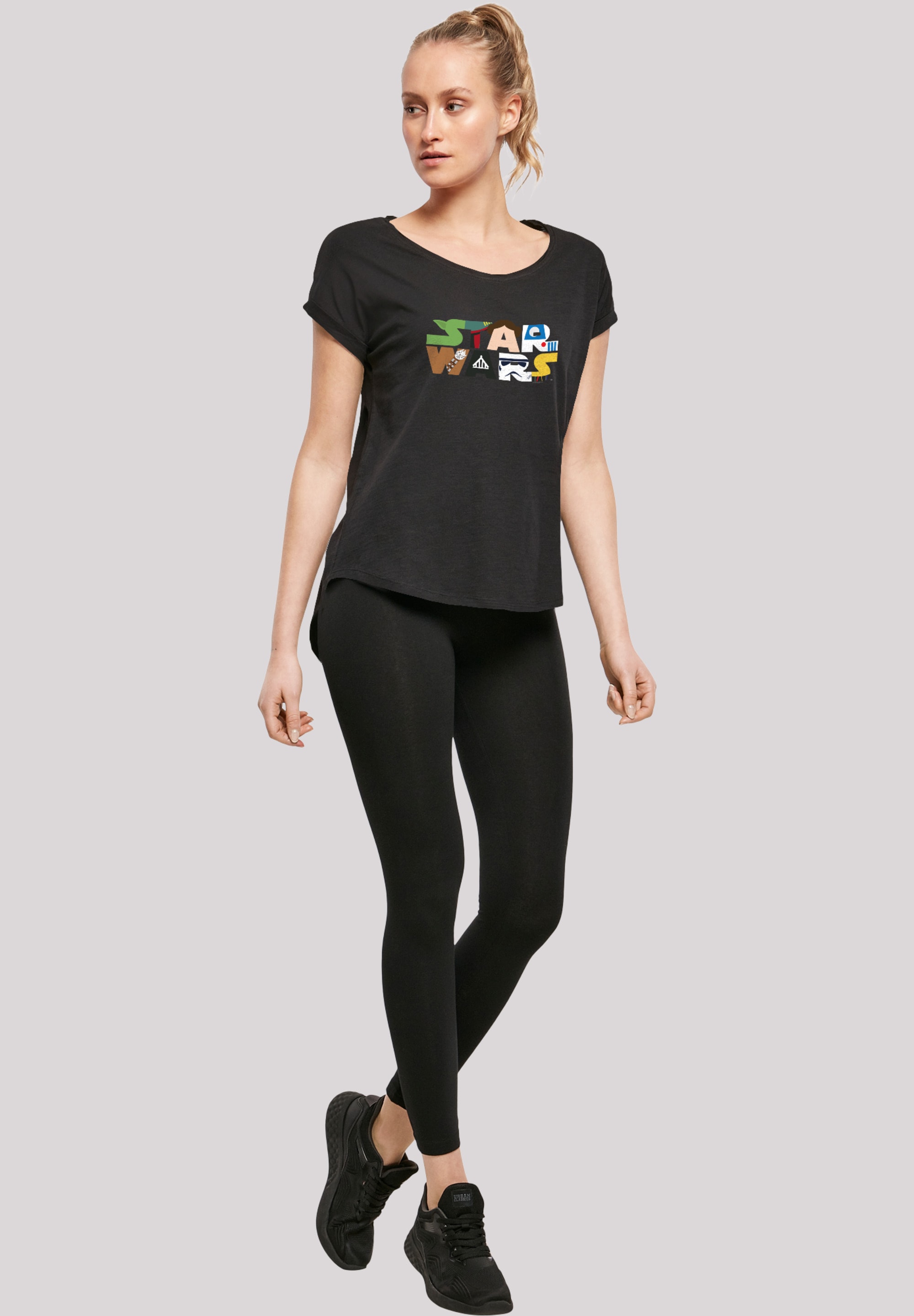 online Tee«, BAUR tlg.) Kurzarmshirt F4NT4STIC »Damen bestellen Logo Character with Ladies | Slub Wars Long (1 Star