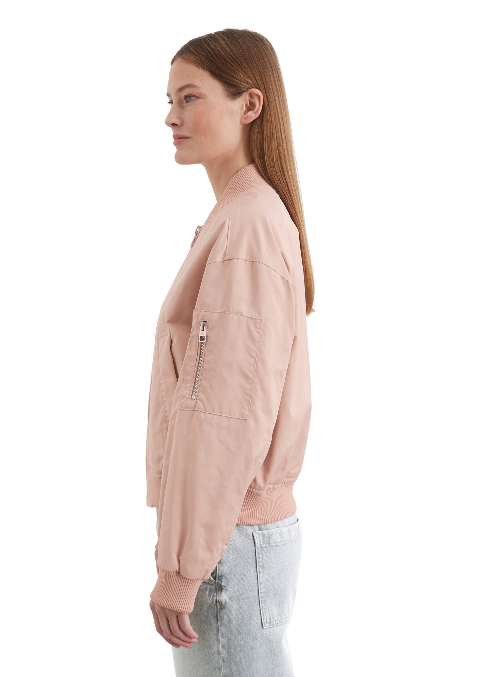 Marc O'Polo Outdoorjacke »aus recyceltem Polyester-Twill«, ohne Kapuze