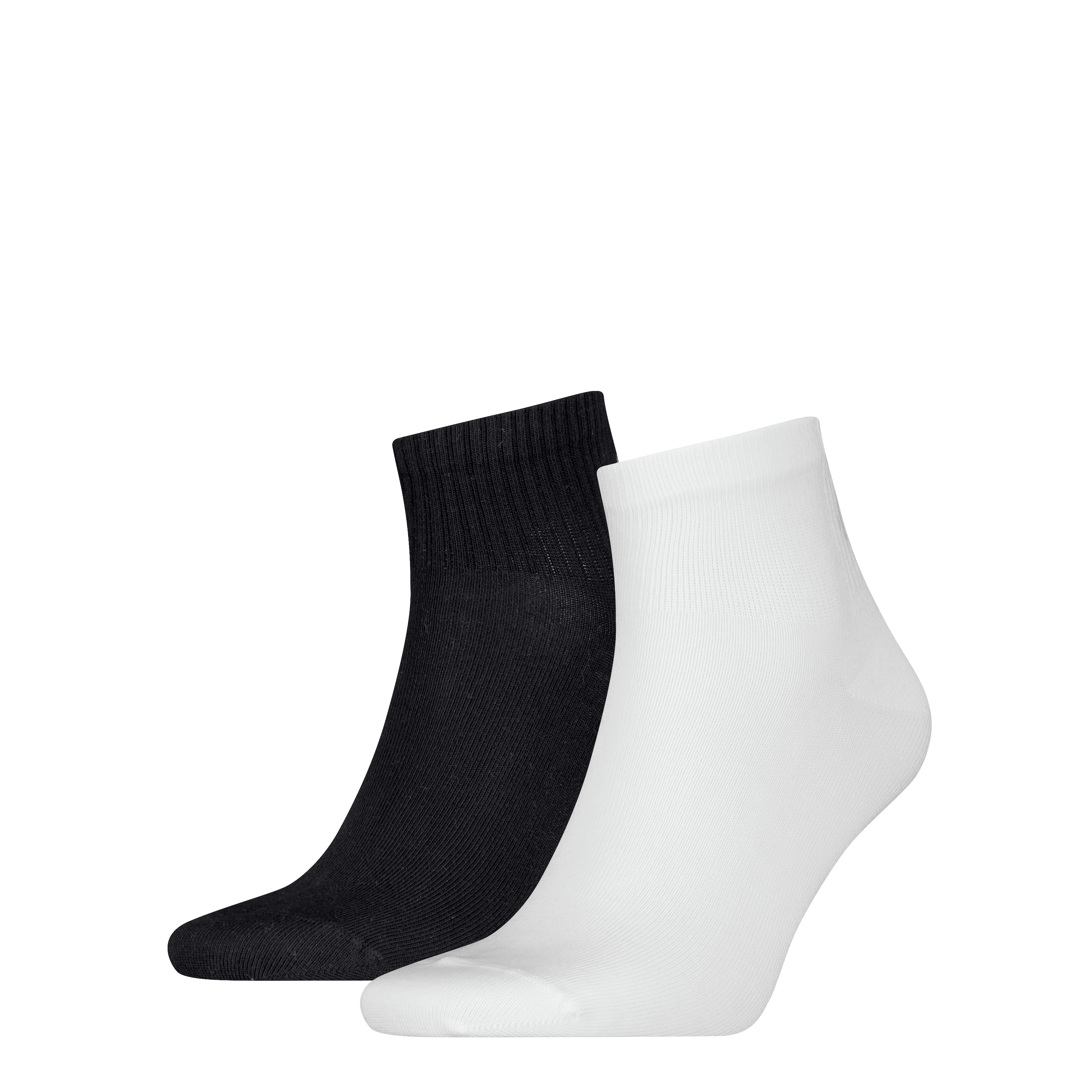 Calvin Klein Jeans Socken "CKJ MEN QUARTER 2P SHADOW RIB LOGO", (2 Paar), mit elastischem Komfortbund