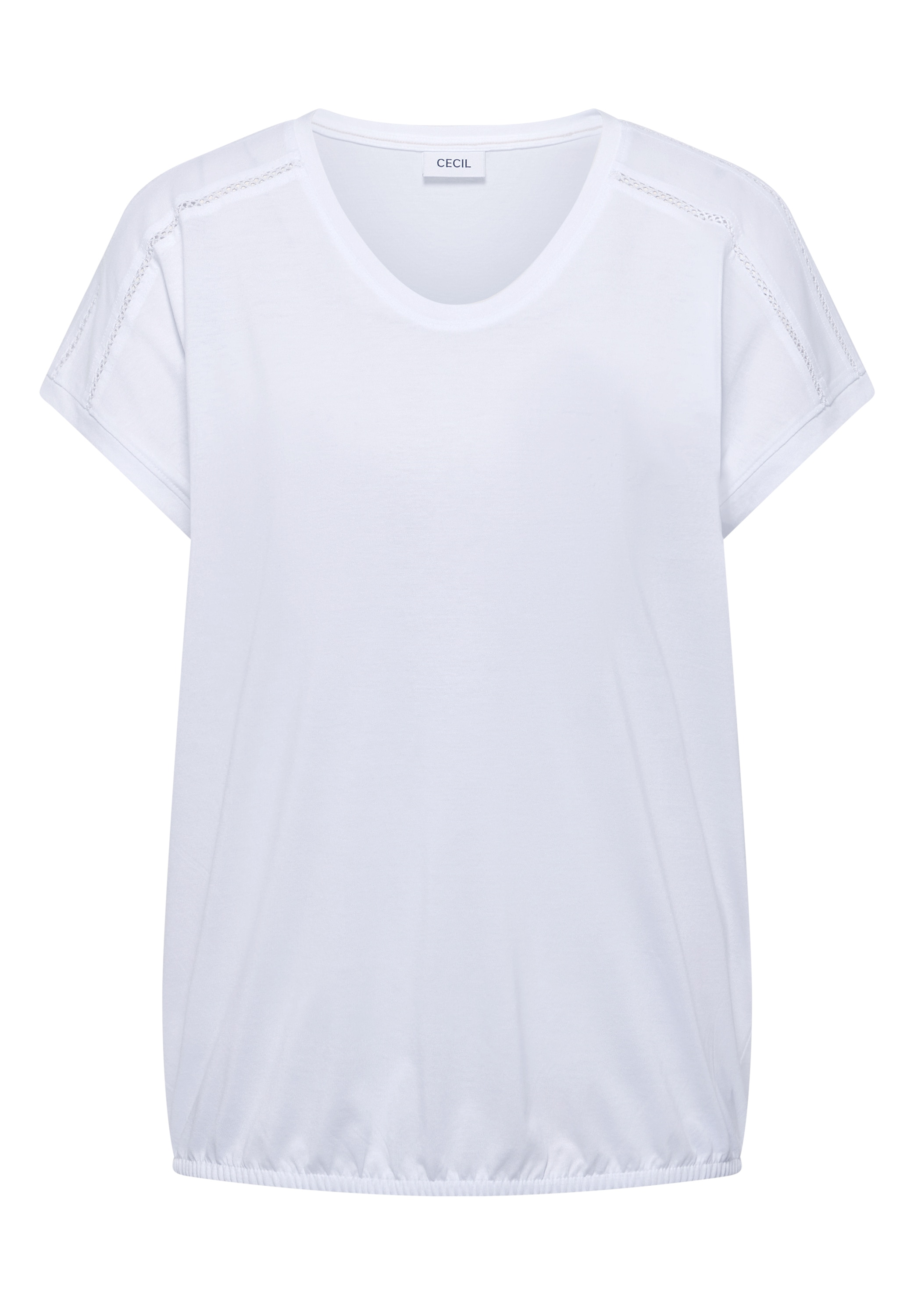 Cecil T-Shirt mit Spitze an den Ärmeln