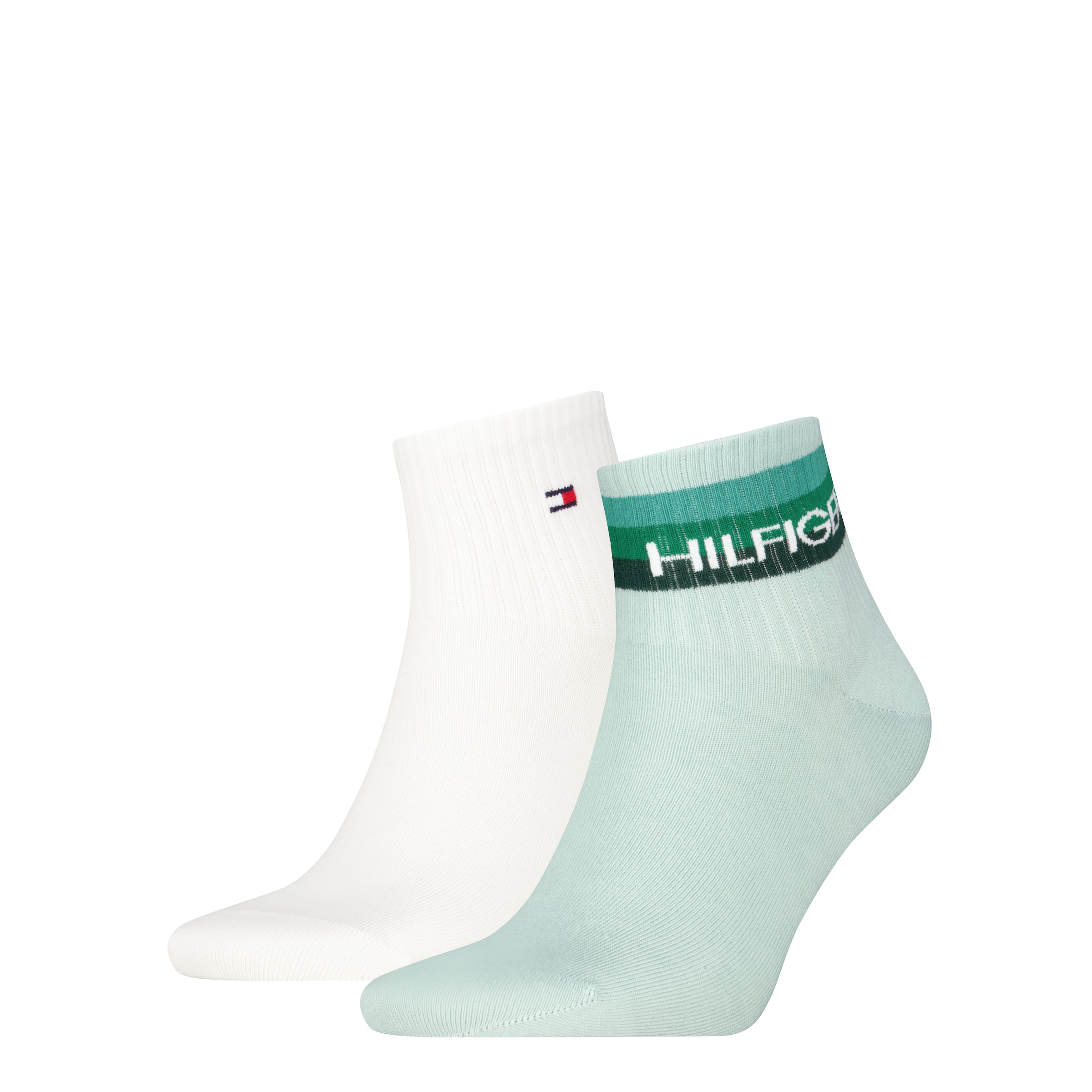 Tommy Hilfiger Kurzsocken »TH MEN QUARTER 2P SPORT TH LOGO« 2 Paar, 