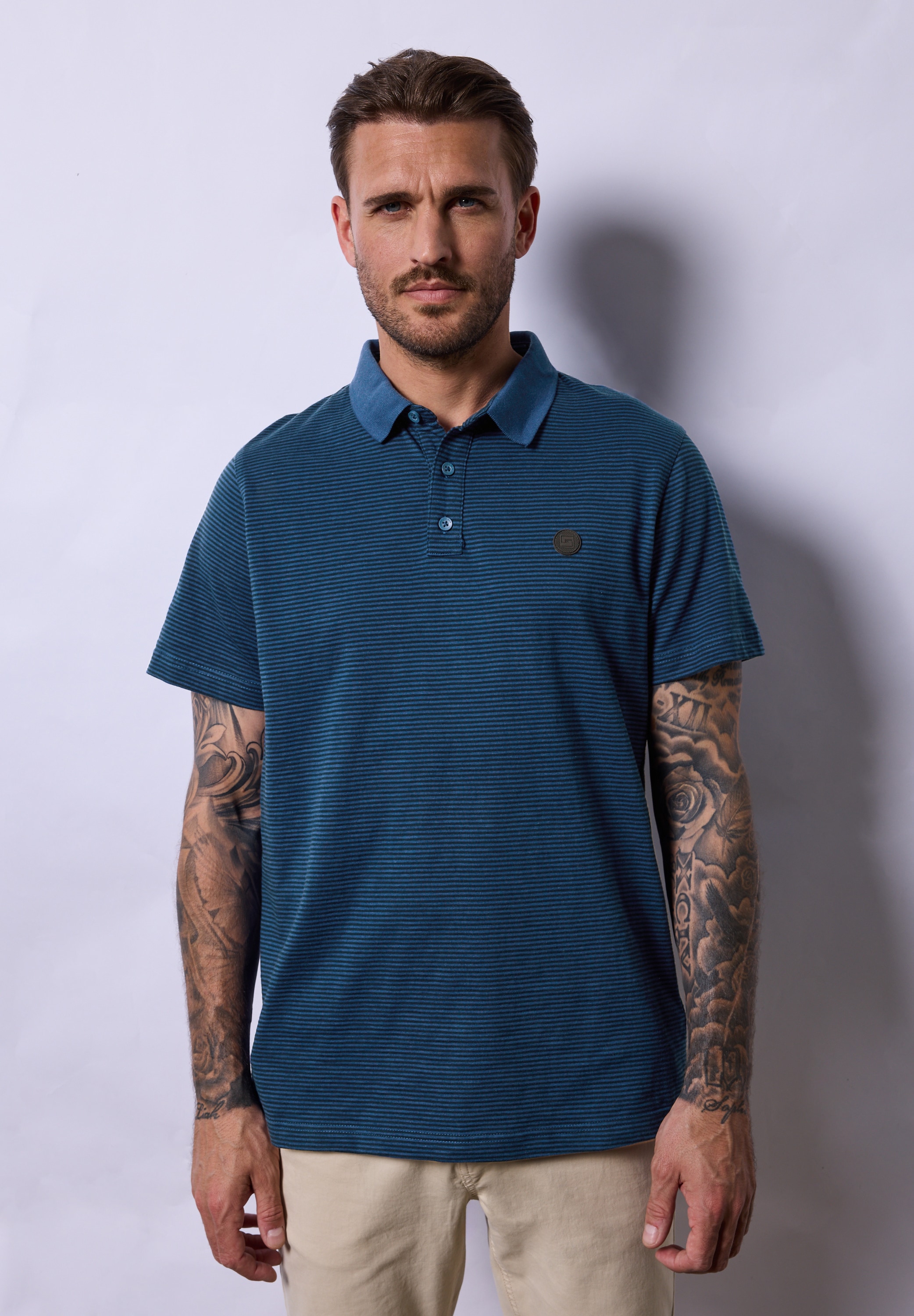 STREET ONE MEN Poloshirt, aus reiner Baumwolle günstig online kaufen