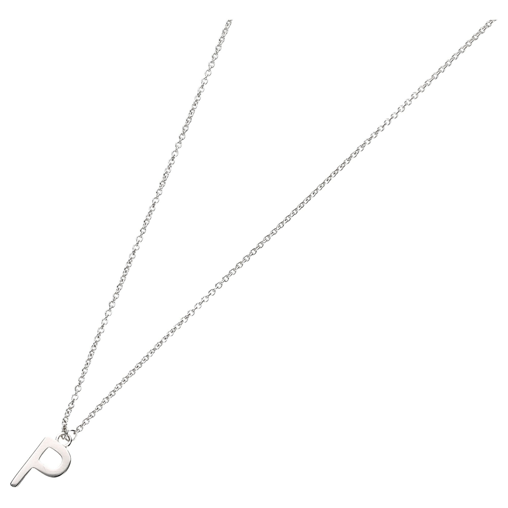 Collier »Buchstabe P, Silber 925«