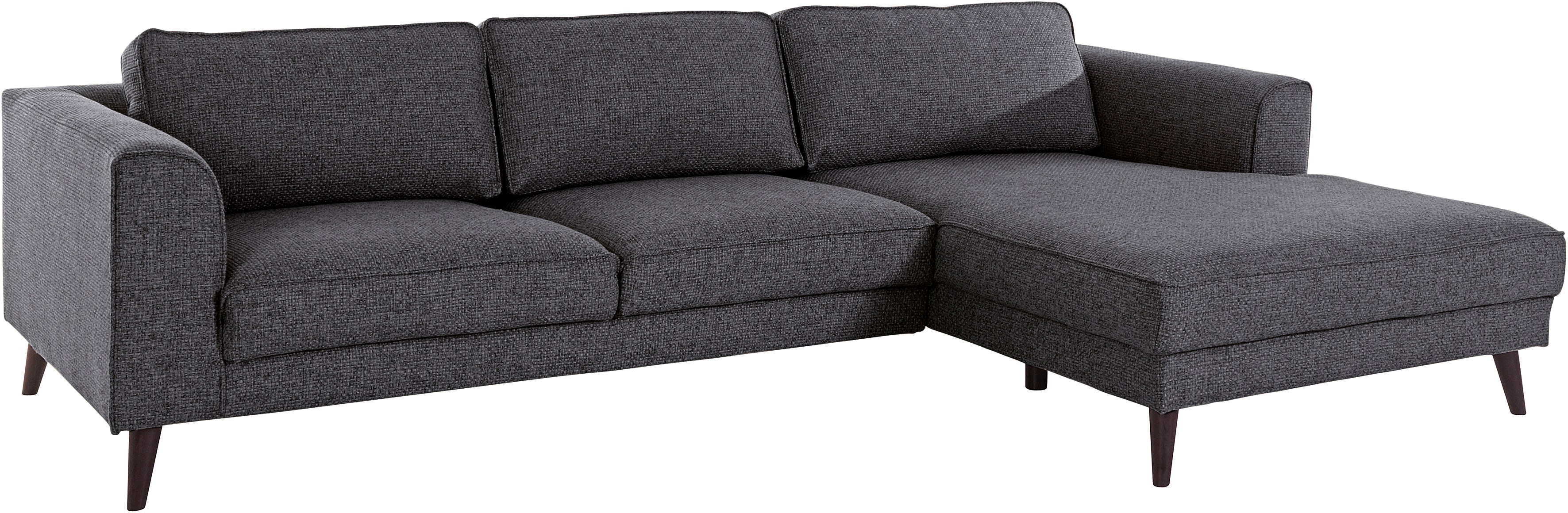 Thumbnail - Home affaire Ecksofa "Lumber Jack, elegant und bequem, Breite 280, hoher Fuß, L-Form" in moderner Optik