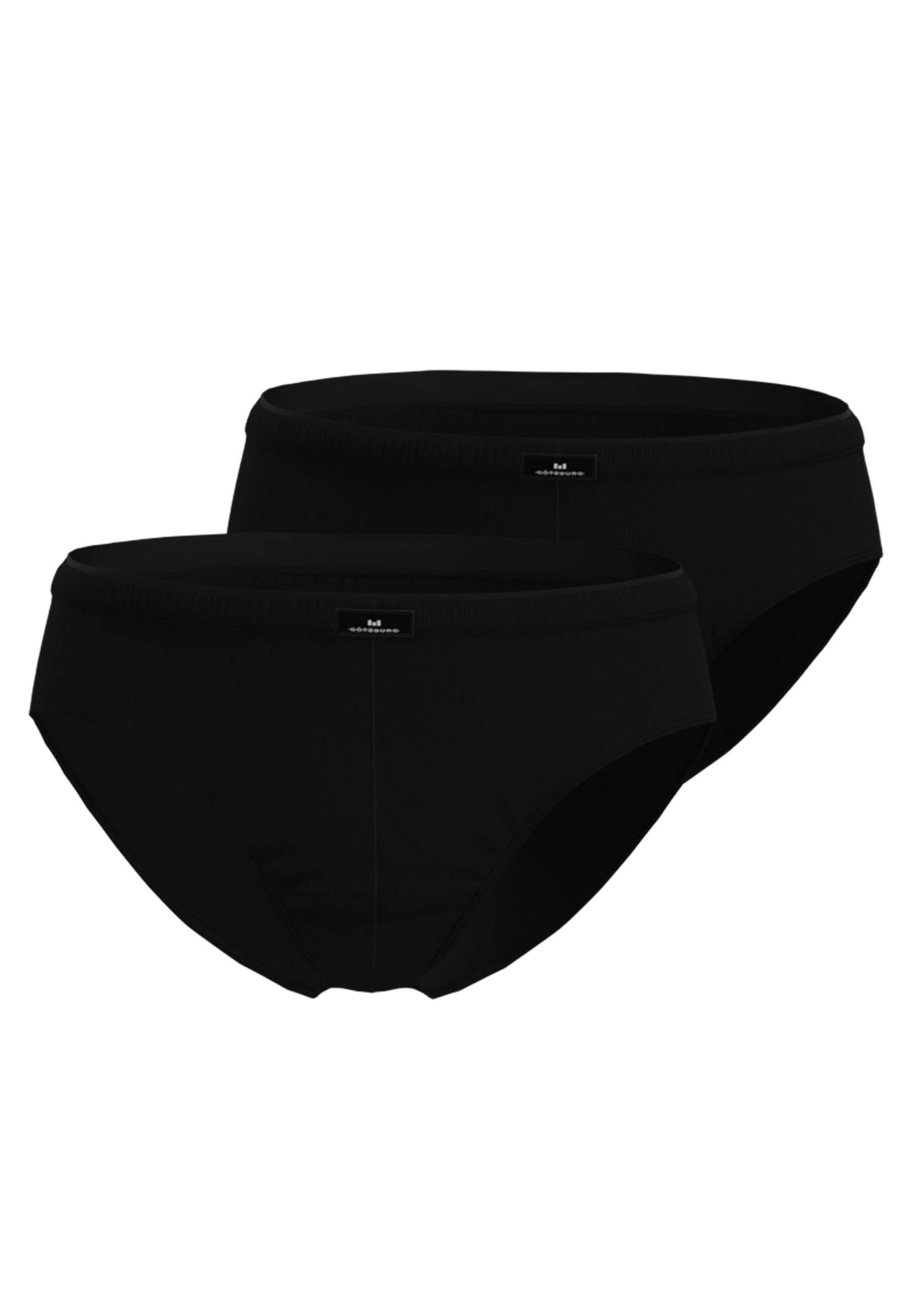 Thumbnail - GÖTZBURG Slip "X-Lastic" 2er Pack, kurz, eng, basic, mit Logo, elastischer Bund, Baumwollmix