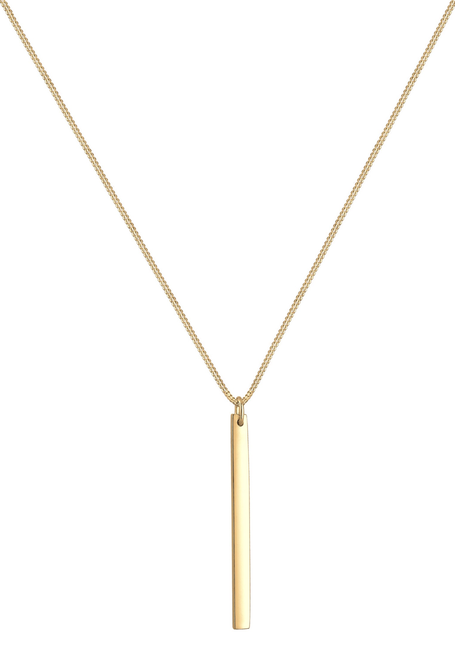 Elli Kette mit Anhänger »Panzerkette Geo Symbol Stab Layer Cool 925 Silber«