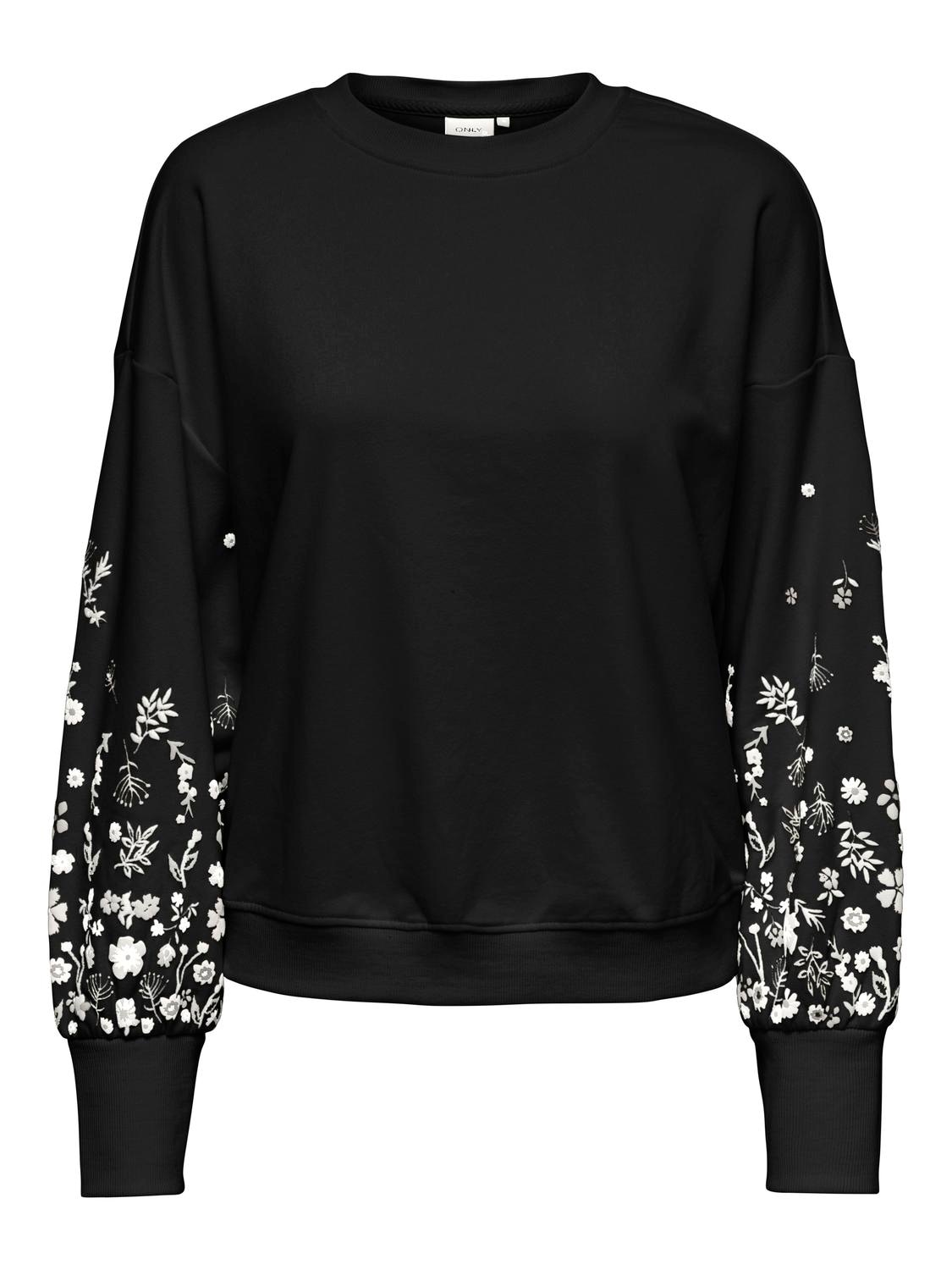 ONLY Sweatshirt »ONLBROOKE L/S O-NECK FLOWER SWT«