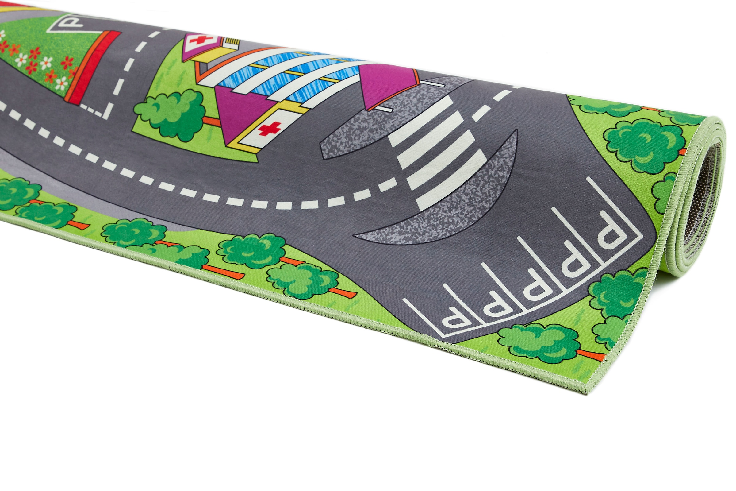 Andiamo Kinderteppich »Street«, rechteckig, 5 mm Höhe, Straßen-Spiel-Teppich, weiche Spielunterlage, rutschhemmend