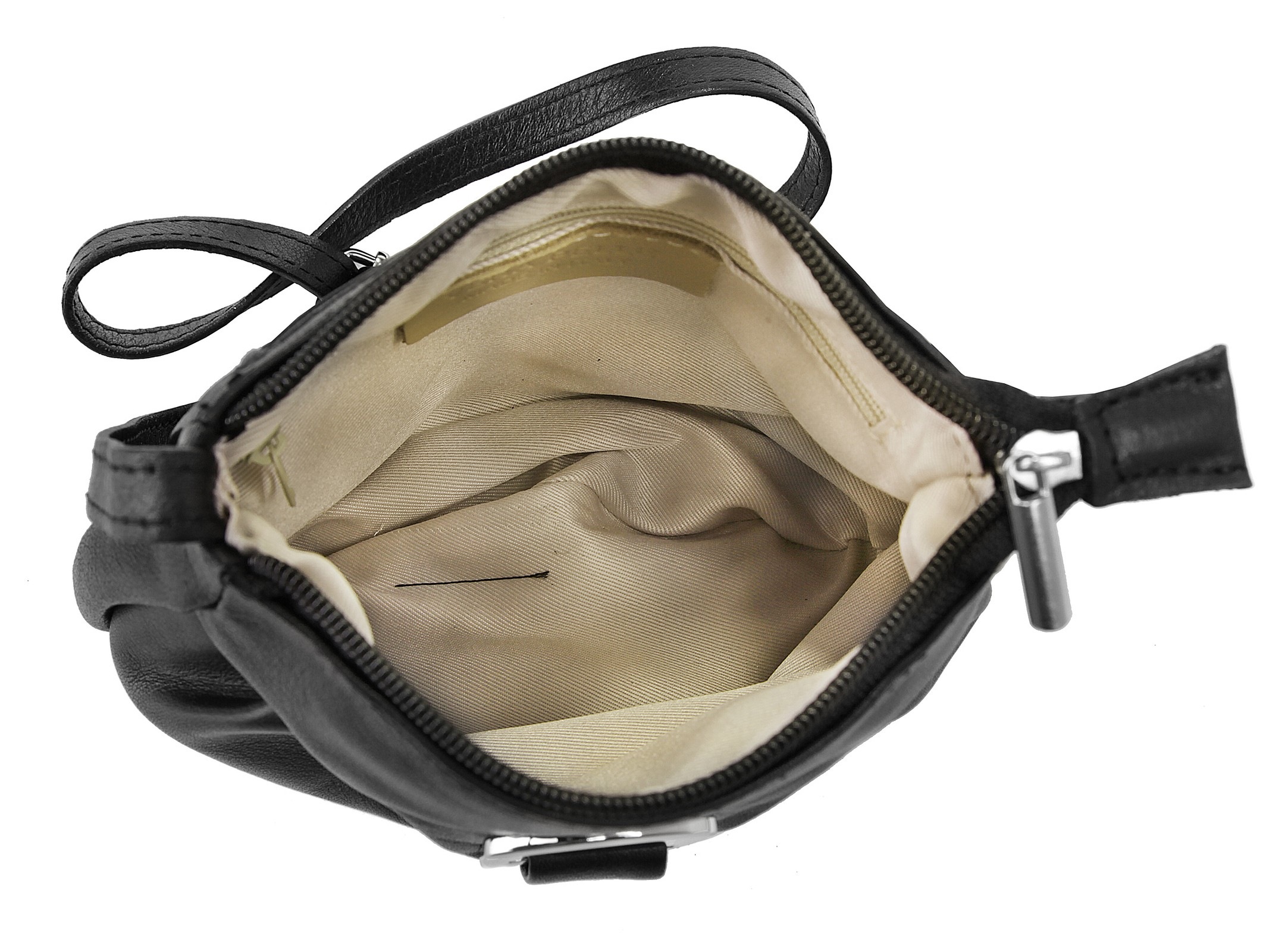 Piké Umhängetasche, echt Leder, Made in Italy