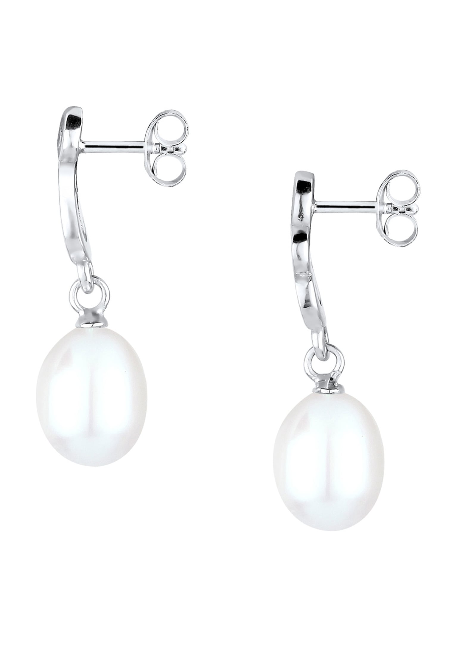 Elli Paar Ohrhänger »Ornament Süßwasserzuchtperlen Weiß 925 Sterling Silber«
