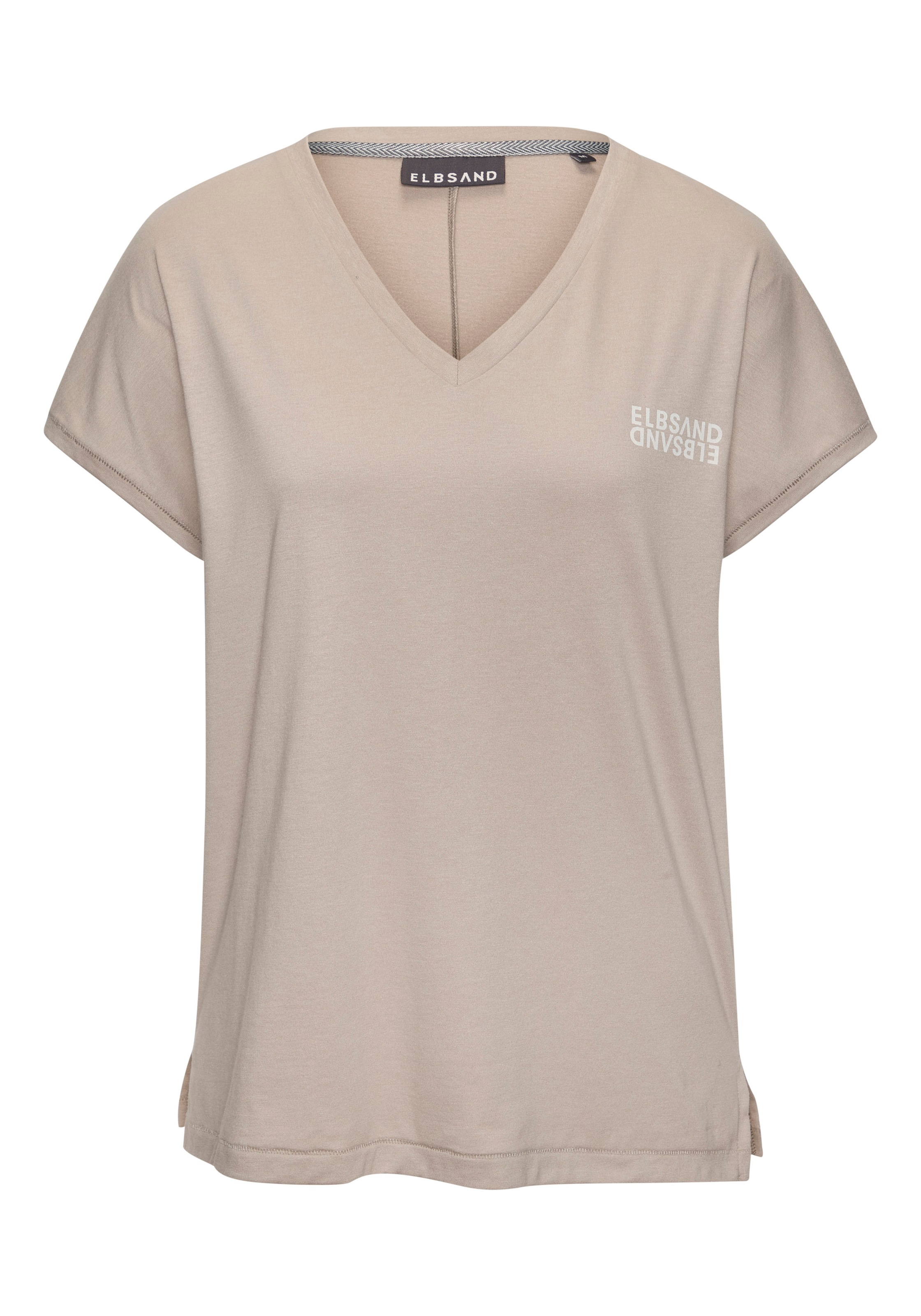 Elbsand V-Shirt, mit Logoprint, Kurzarmshirt, Basic günstig online kaufen