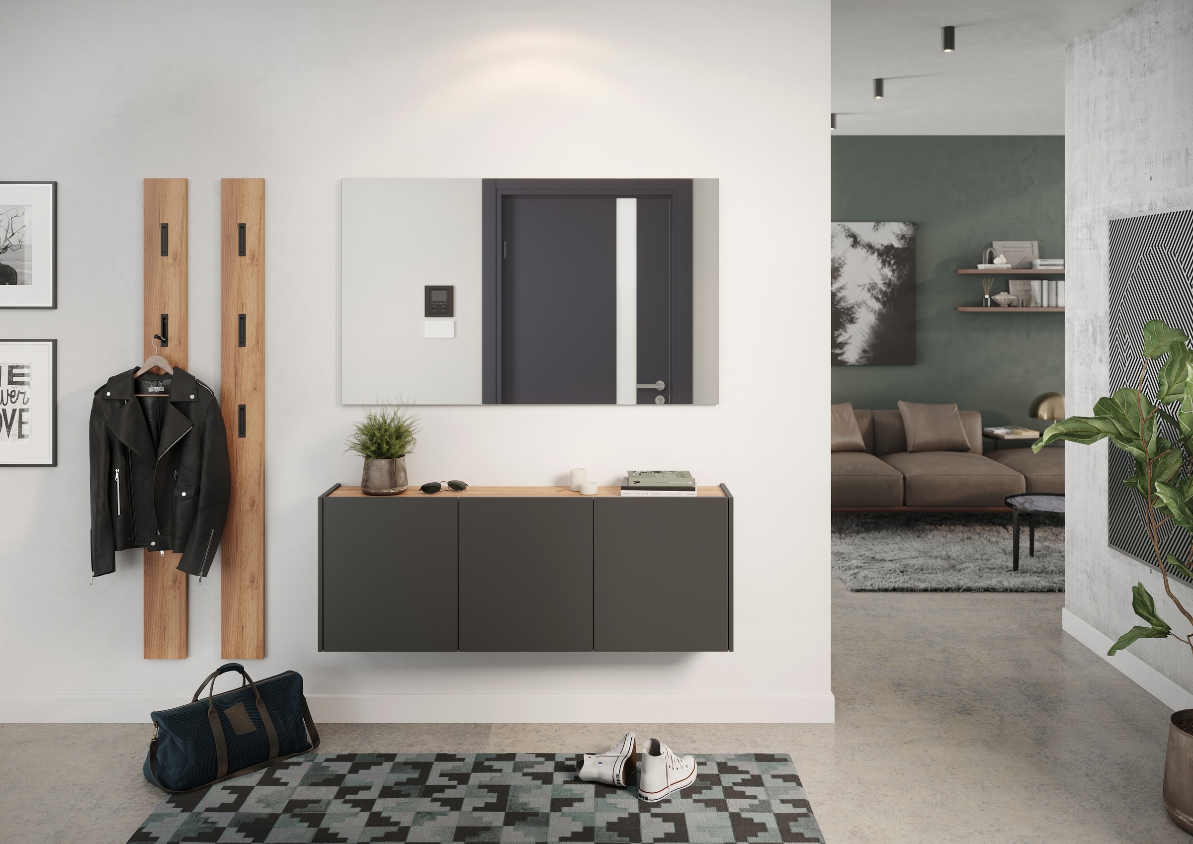 GERMANIA Mehrzweckschrank "GW-Libbiano" 1 Stk. tlg., ideal für schmale Flur günstig online kaufen