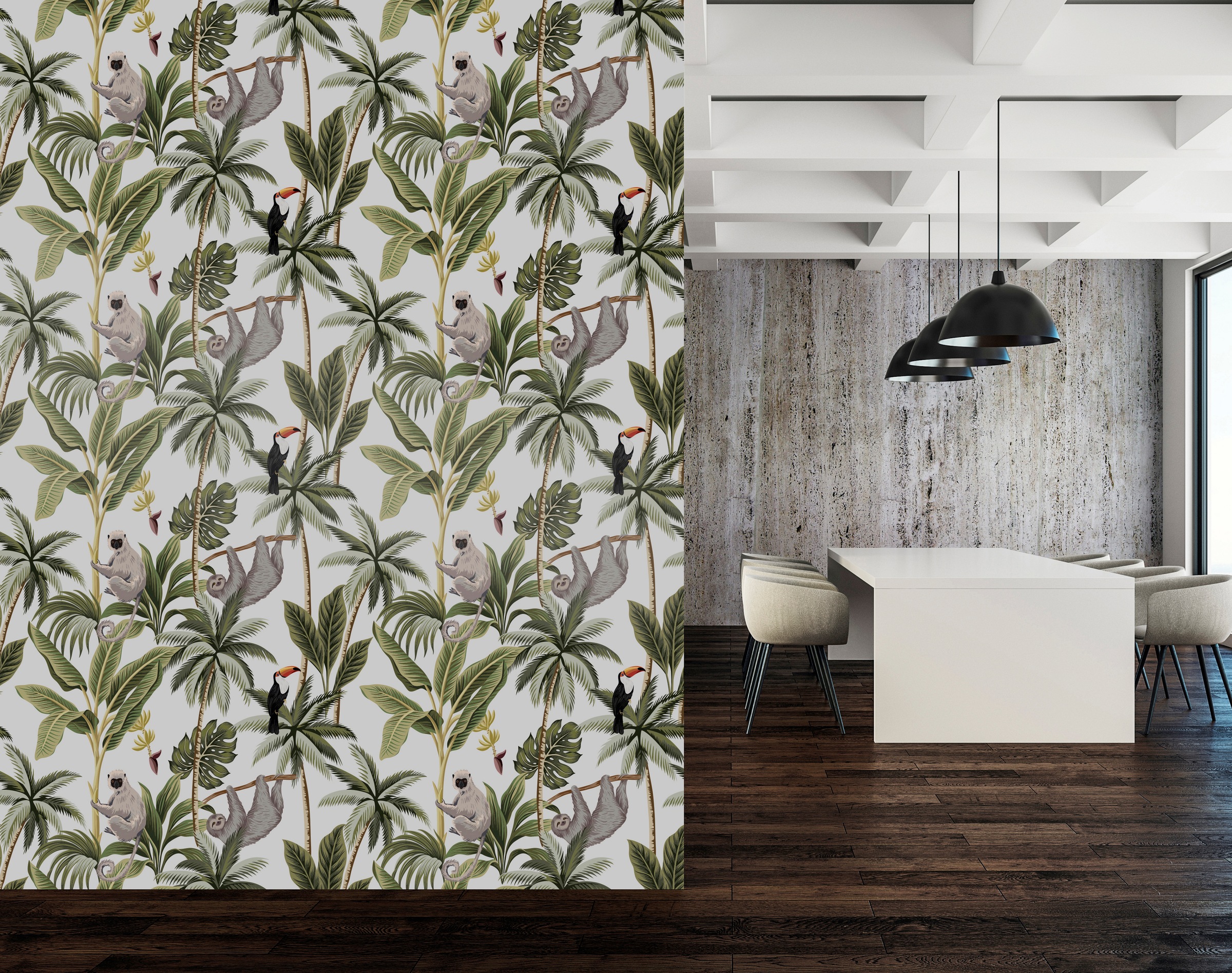 queence Vinyltapete »Corinna«, floral-geblümt-gemustert-Motiv, 90x250cm, selbstklebend, kinderleichte Anbringung, Sticker
