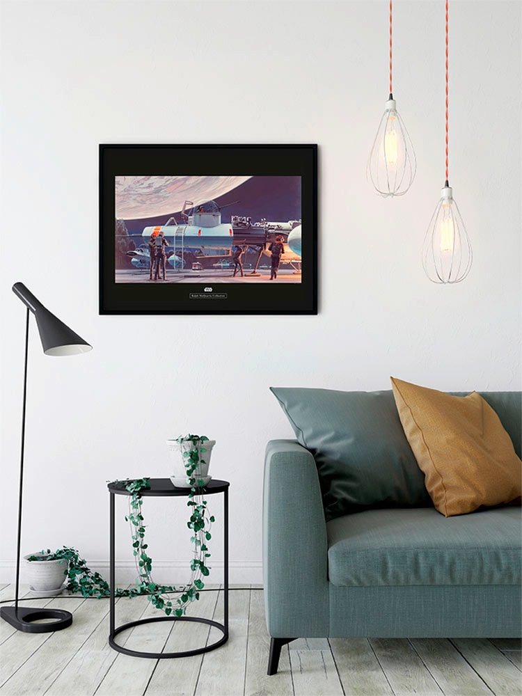 Komar Bild »Star Wars Classic RMQ Yavin Hangar«, Star Wars, (1 St.), Wandbild zur Dekoration im Kinderzimmer - ohne Rahmen