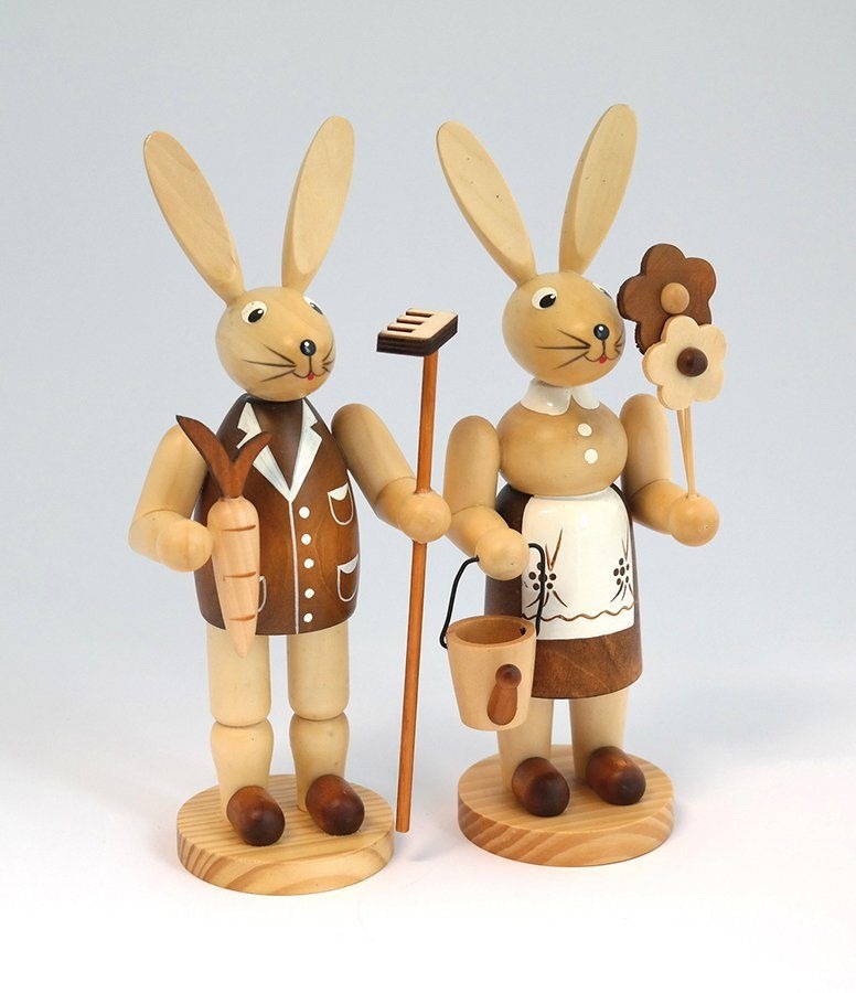 Hasenpaar aus Holz