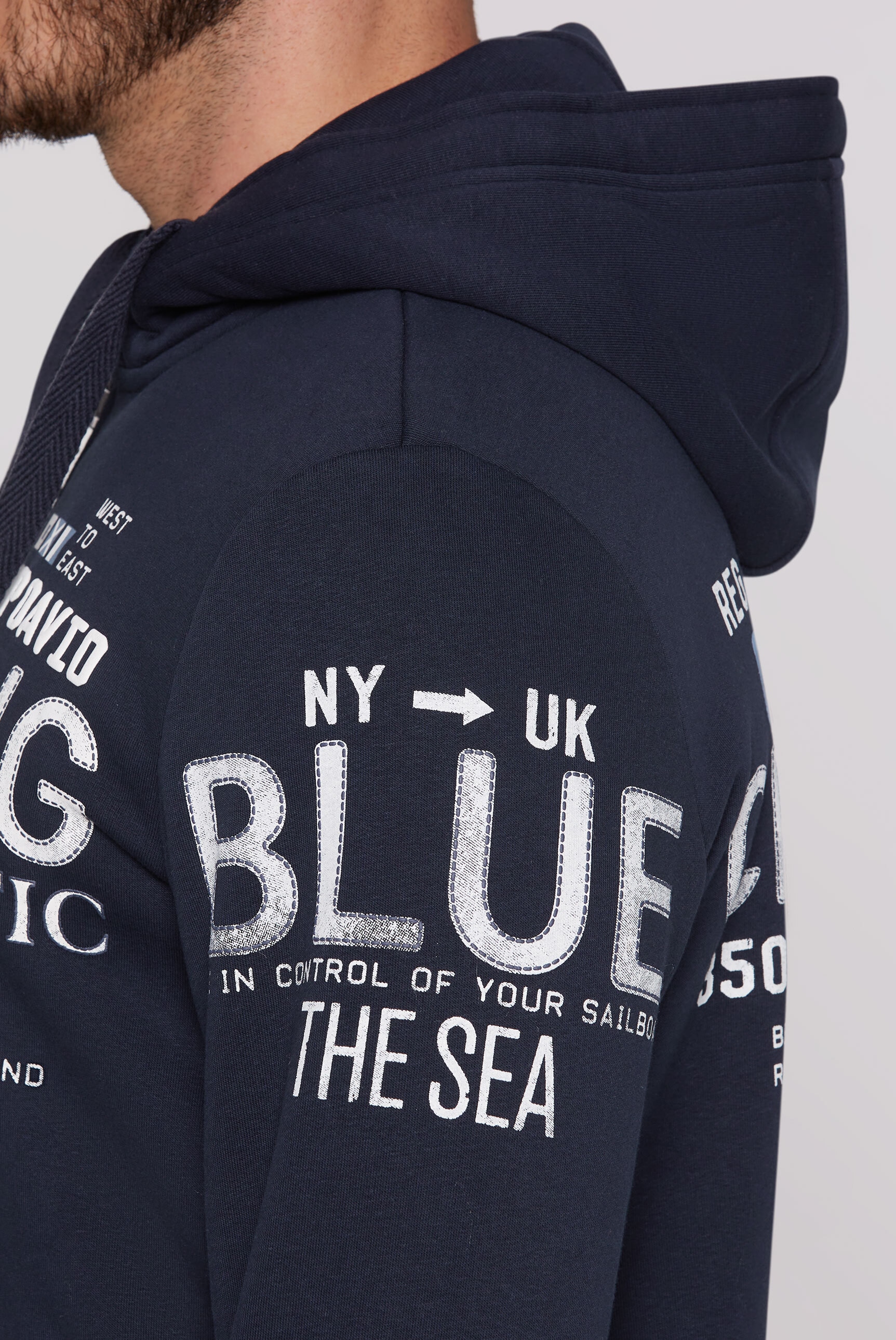 CAMP DAVID Kapuzensweatjacke, mit weicher Innenseite