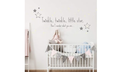 Wandtattoo »Twinkle little star Leuchtsterne«, (1 St.)