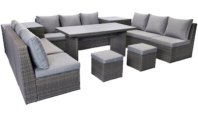 Gartenlounge-Set »Florida«, (Set, 27 tlg., 2x2erSofa,1x3er...