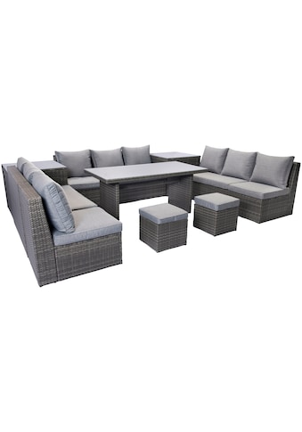 Gartenlounge-Set »Florida«, (Set, 27 tlg., 2x2erSofa,1x3er...