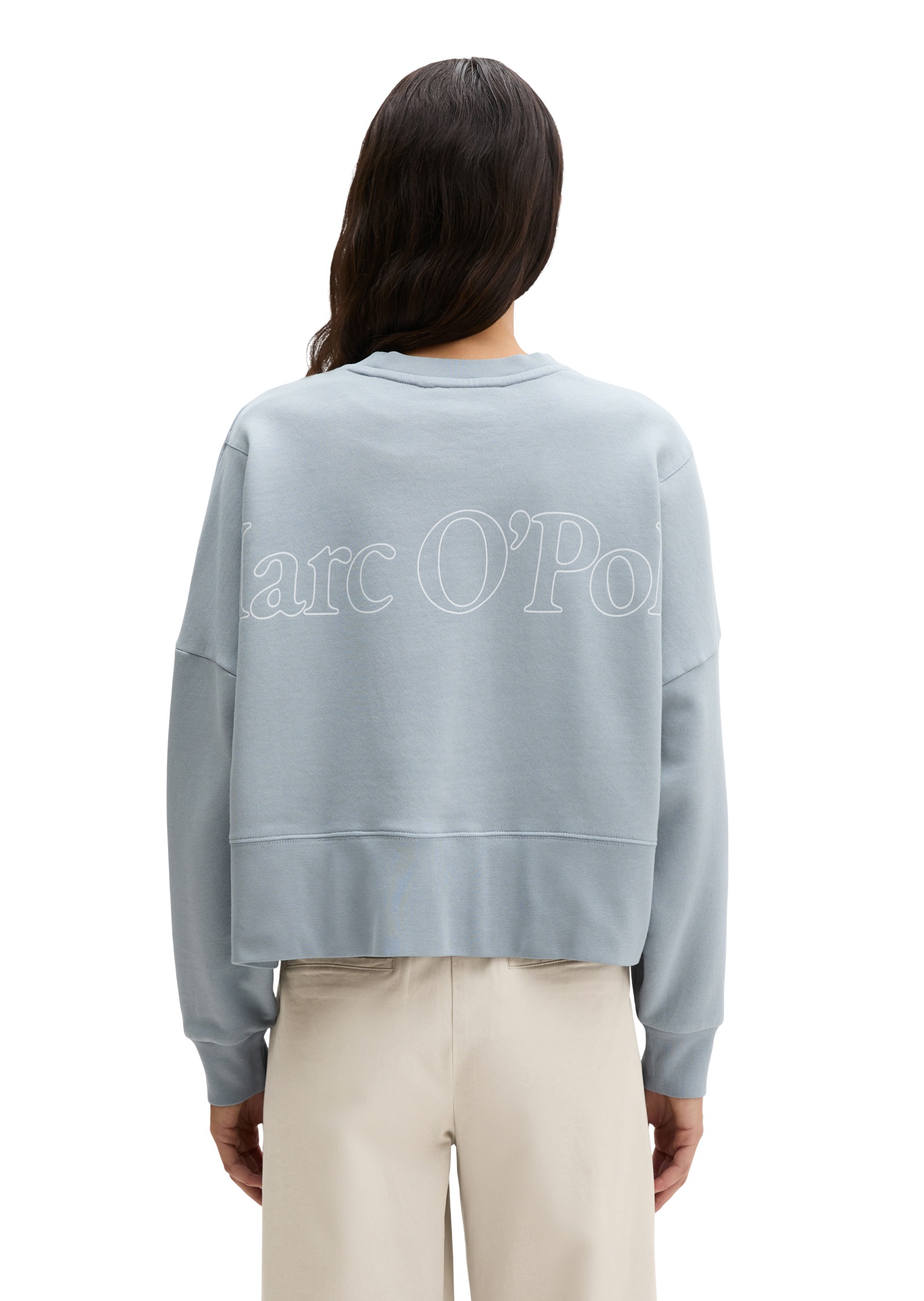 Marc OPolo Sweatshirt, relaxed fit mit recycelter Baumwolle, cropped, große günstig online kaufen