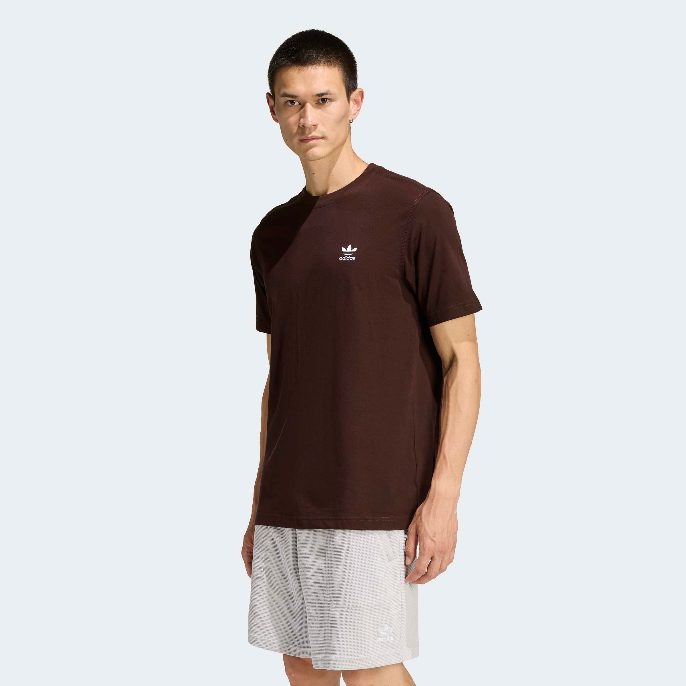 adidas Originals T-Shirt "TREFOIL ESS TEE" mit Trefoil Logo auf der Brust, Kurzarm, aus Baumwolljersey