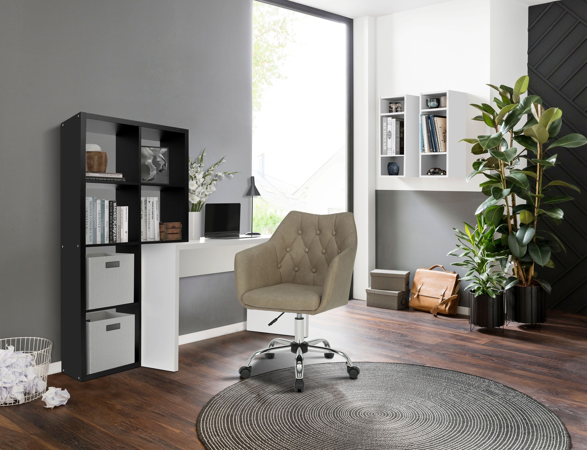 OTTO home Regal-Schreibtisch "Triest, Computertisch mit Raumtrenner, Breite günstig online kaufen