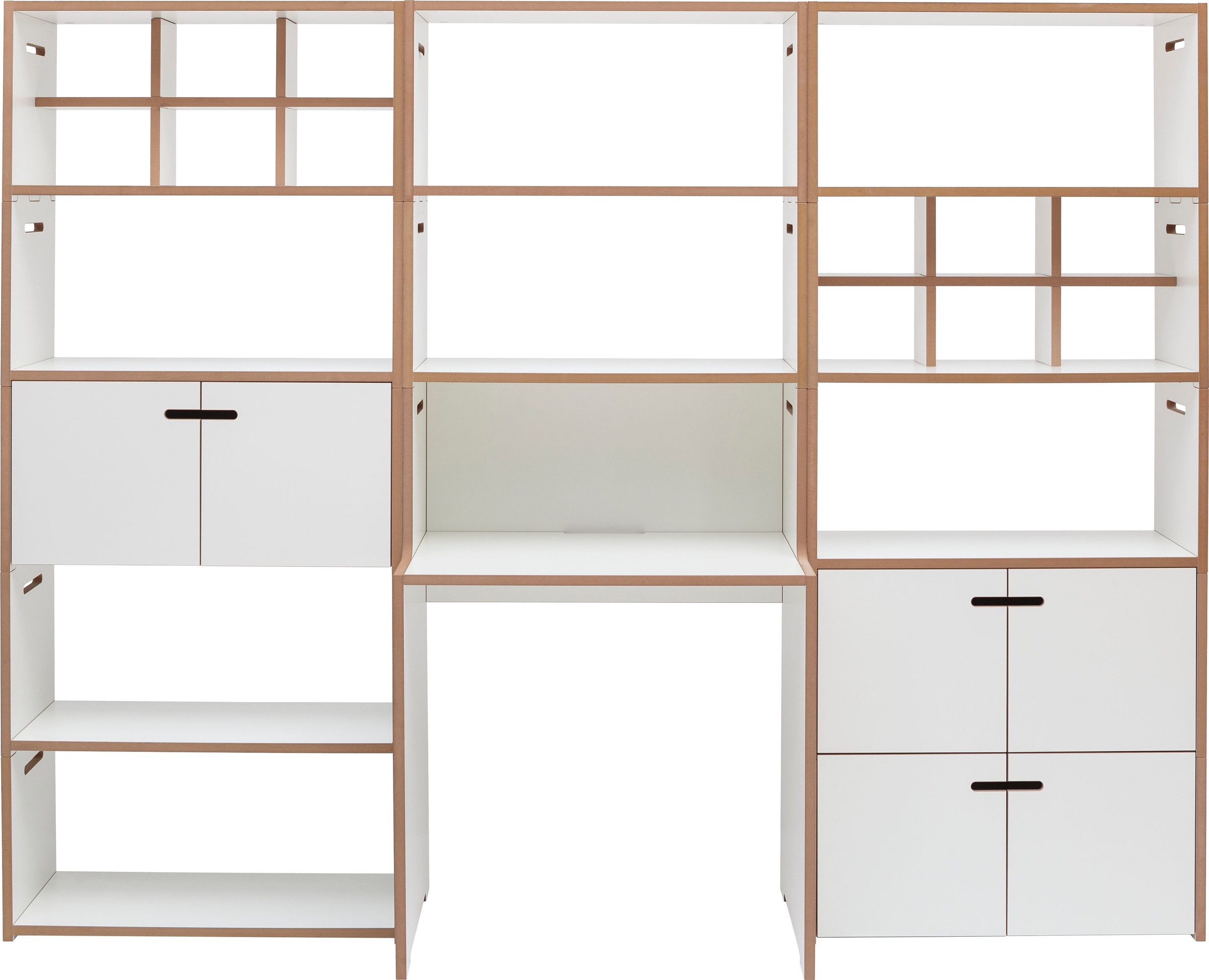 Tojo Büromöbel-Set "schreib & hochstapler Wand-Set" Set, 19 Stk. tlg. in zw günstig online kaufen