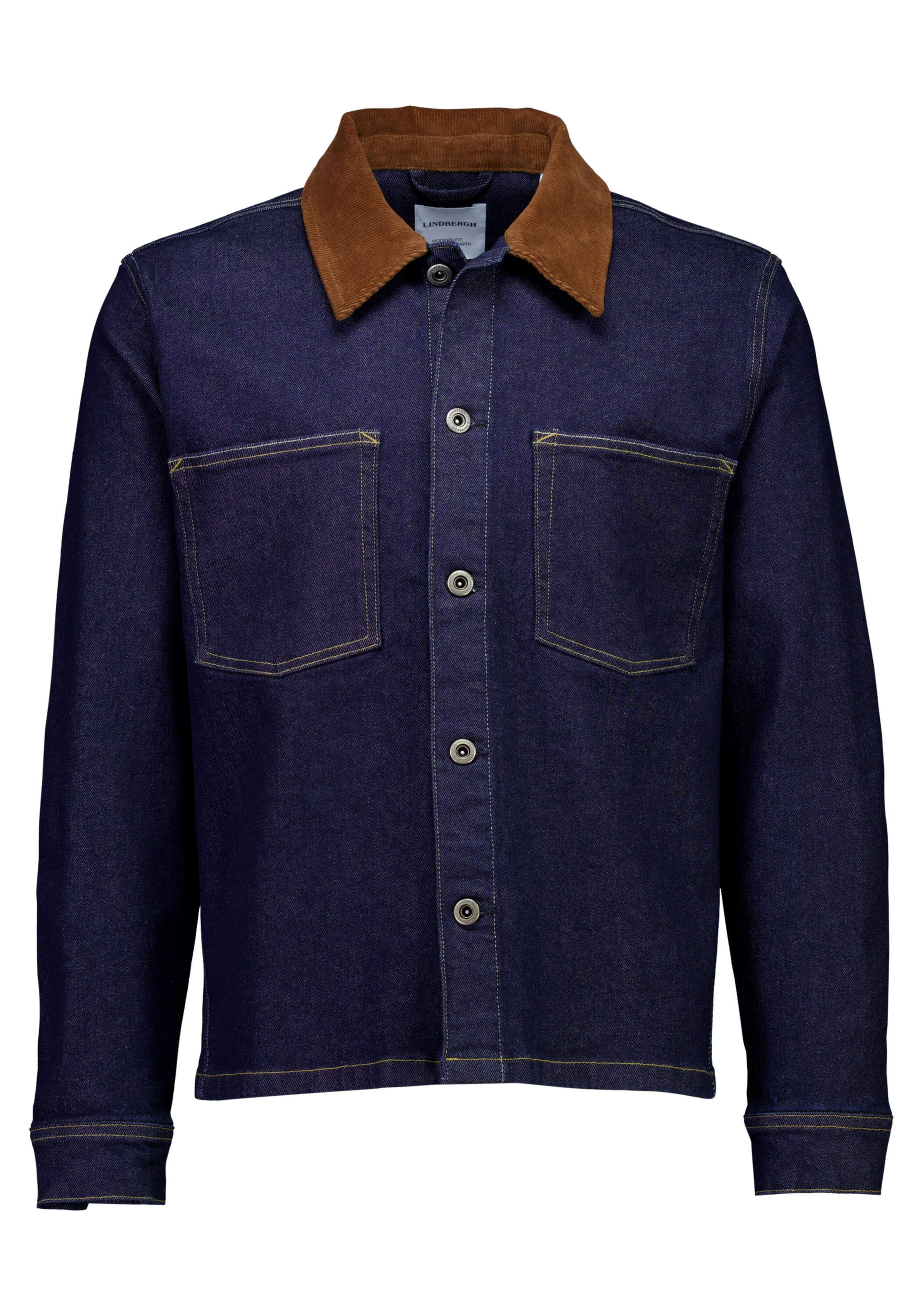LINDBERGH Jeanshemd "Jeansjacke Modern Fit, Cropped"