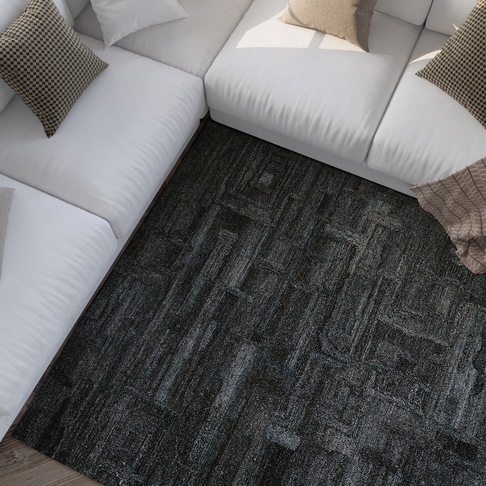 Wecon home Teppich »Hamptons FORTYTWO«, rechteckig, 15 mm Höhe, Läufer, Kurzflor, Wohnzimmer, Schlafzimmer, elegant, geometrisch