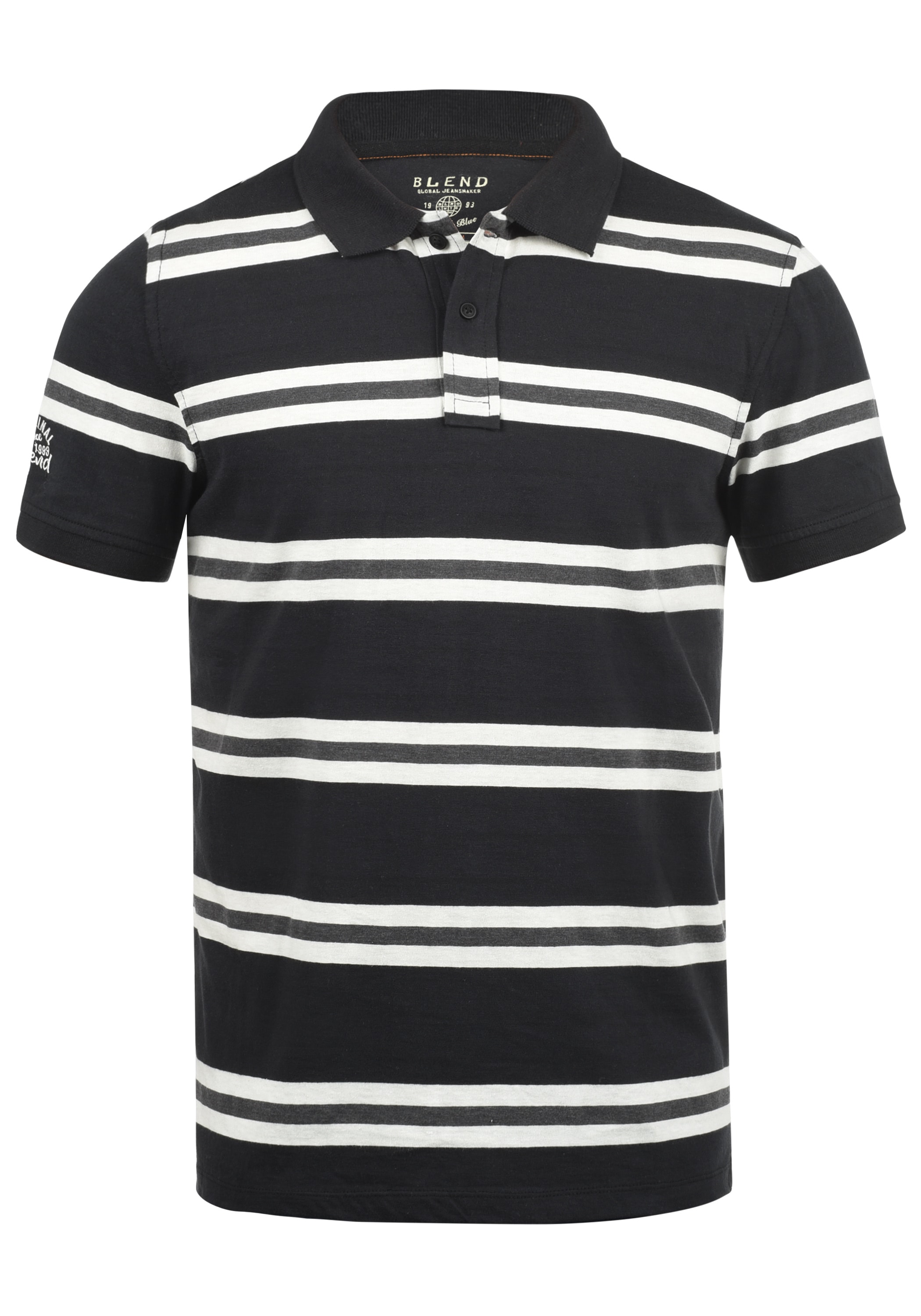 Blend Poloshirt "BHPique", Klassisches Polo-Shirt mit Streifen günstig online kaufen