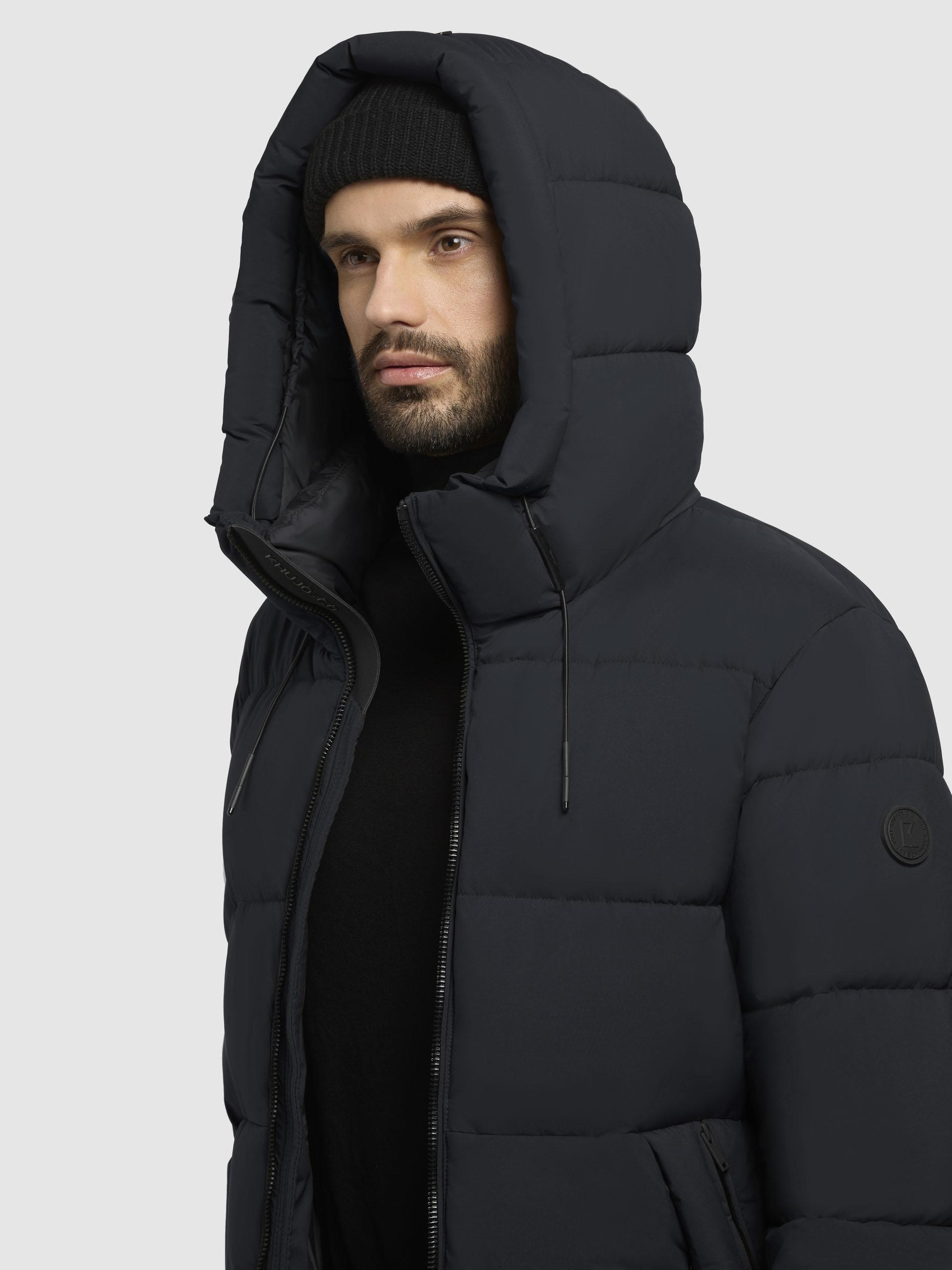 khujo Steppmantel »Rigo Matt-YM« Warmer Herren Puffermantel mit Rucksack-Trägern