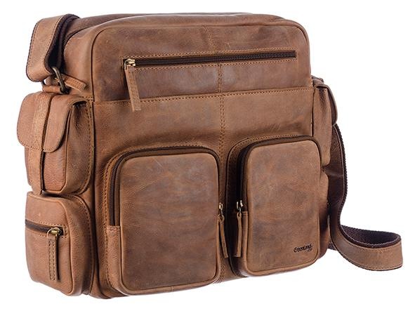 Vortaschen Messenger GreenLand praktischen »Montenegro«, BAUR Black Friday Bag Leder aus Nature | mit echtem