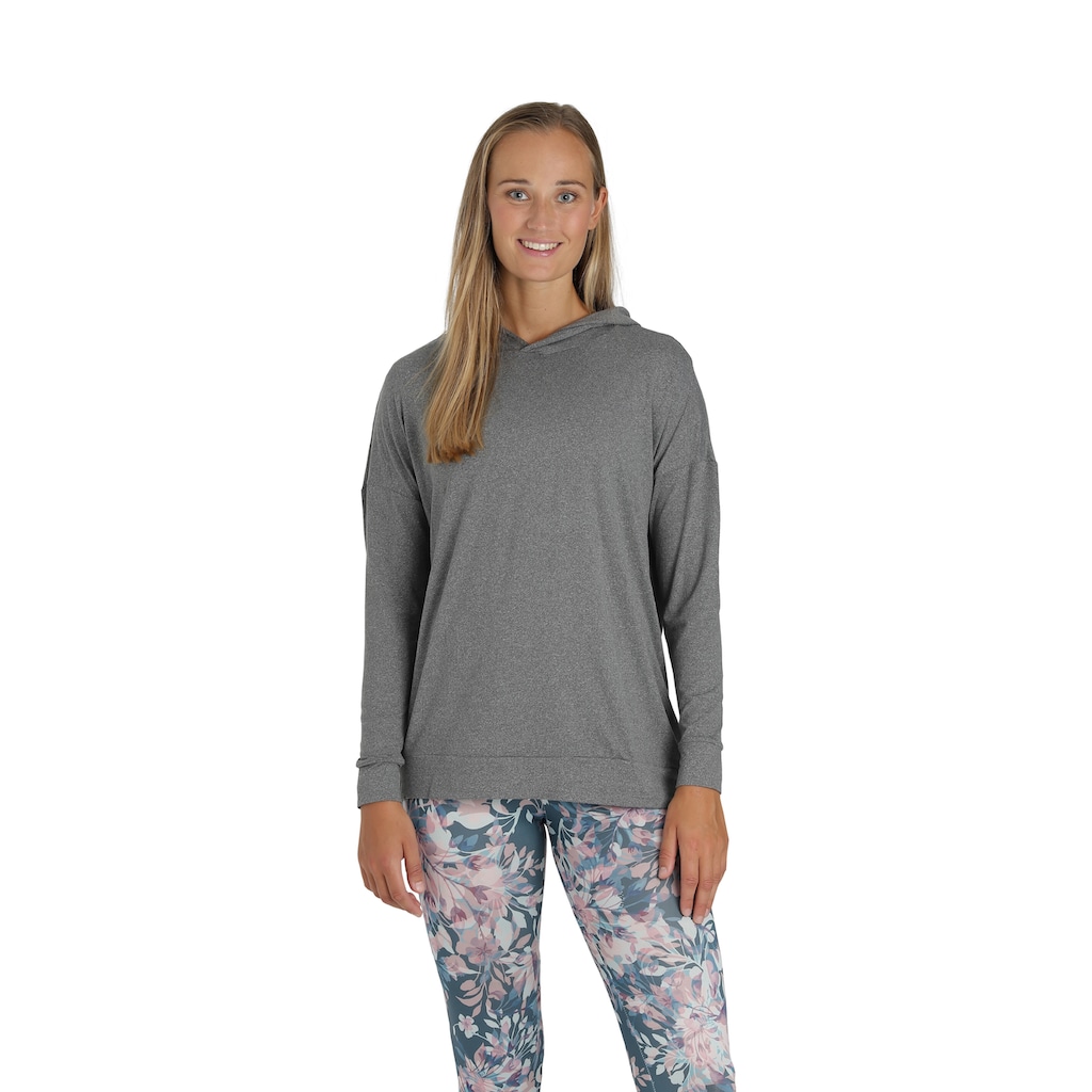 Damenmode Shirts & Sweatshirts ENDURANCE Kapuzensweatshirt »STAIL MELANGE«, mit nachhaltigem Recycling-Polyester grau