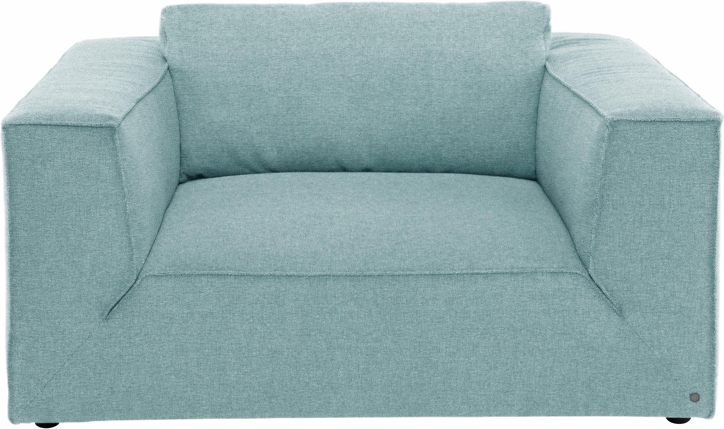 TOM TAILOR HOME Loveseat "BIG CUBE STYLE", mit bequemen Stegkissen, extra große Sitztiefe, Breite 147 cm