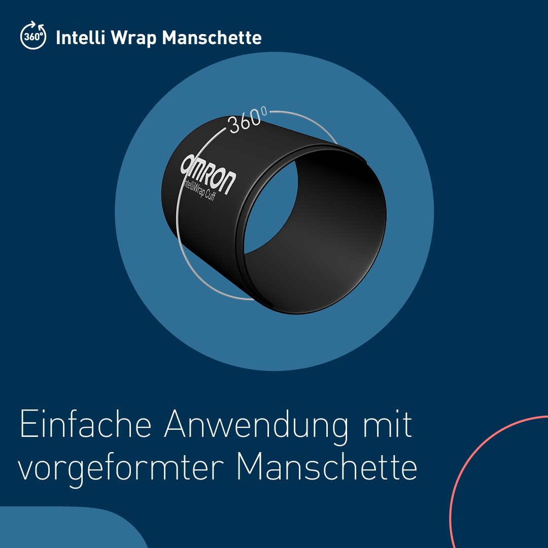 Omron Oberarm-Blutdruckmessgerät »X4 Smart« mit Bluetooth und Intelli Wrap Manschette, mit kostenloser App