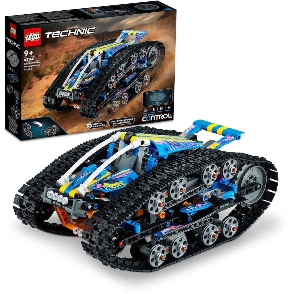 LEGO® Konstruktionsspielsteine »App-gesteuertes Transformationsfahrzeug (42140), LEGO® Technic«, (772 St.)
