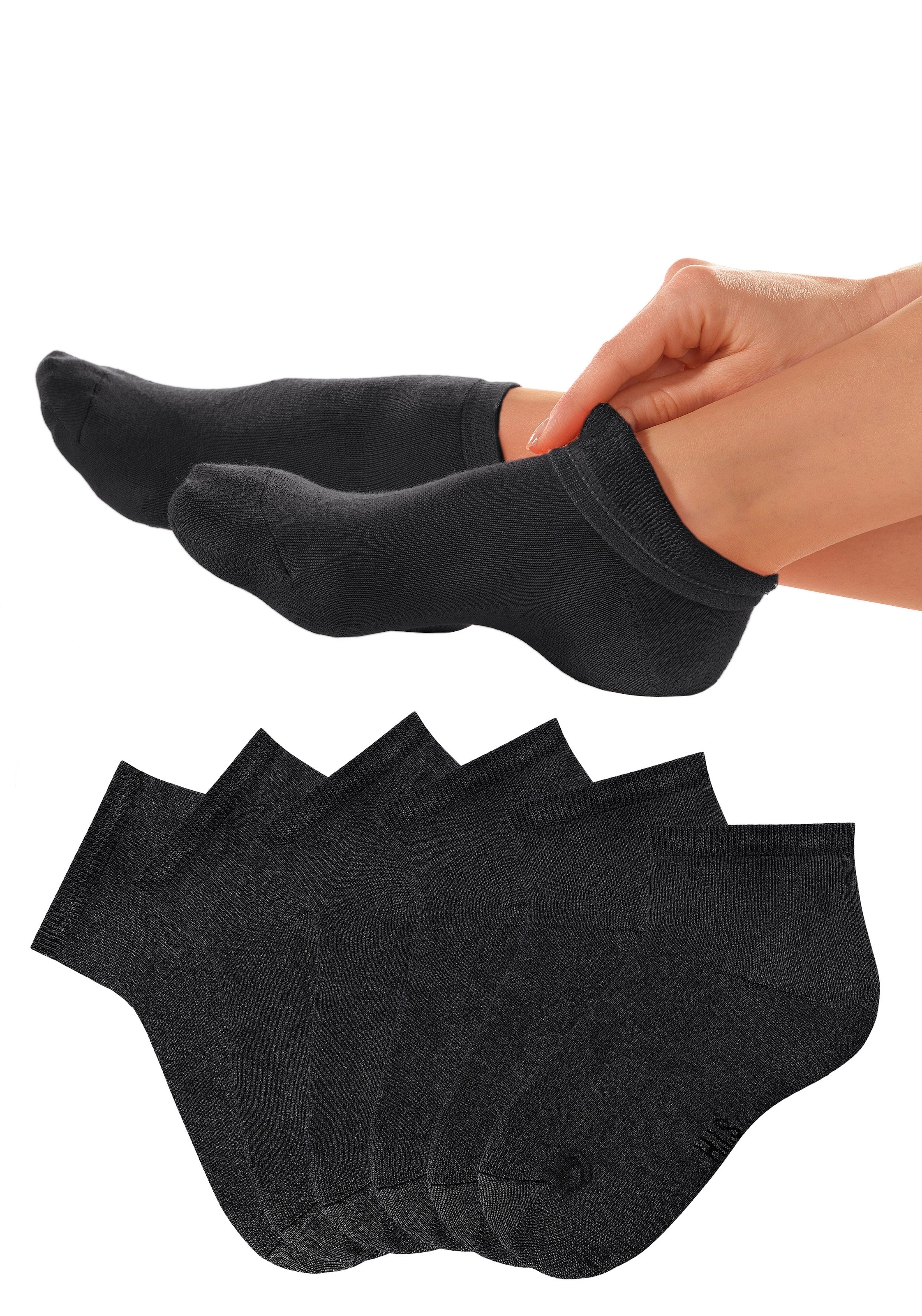 H.I.S Kurzsocken, (Set, 6 Paar), mit kuscheligem Innenfrottee | BAUR