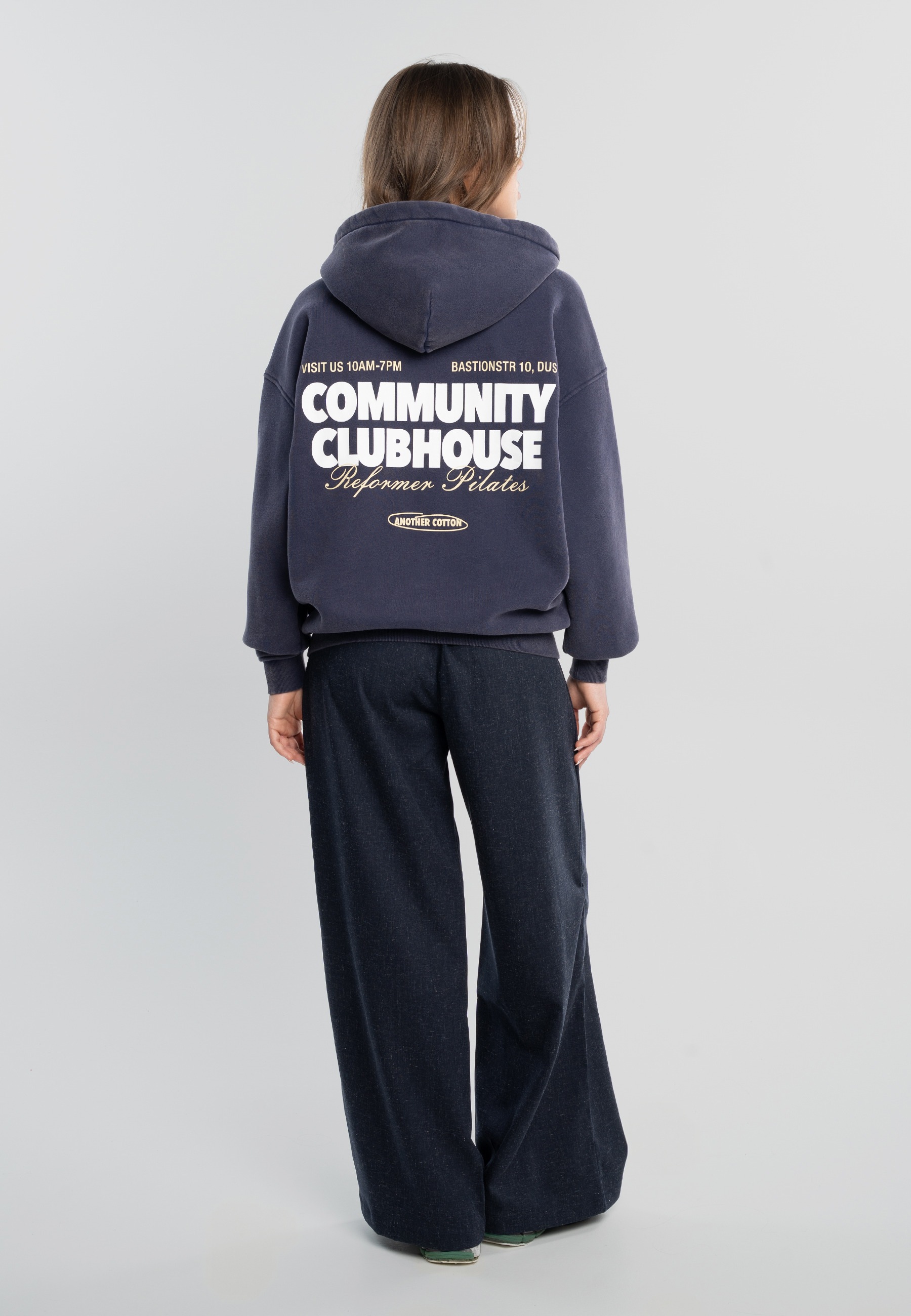 Another Cotton Lab Funktions-Kapuzensweatjacke »Another Cotton Lab Community Clubhouse Washed Zip Hoodie«