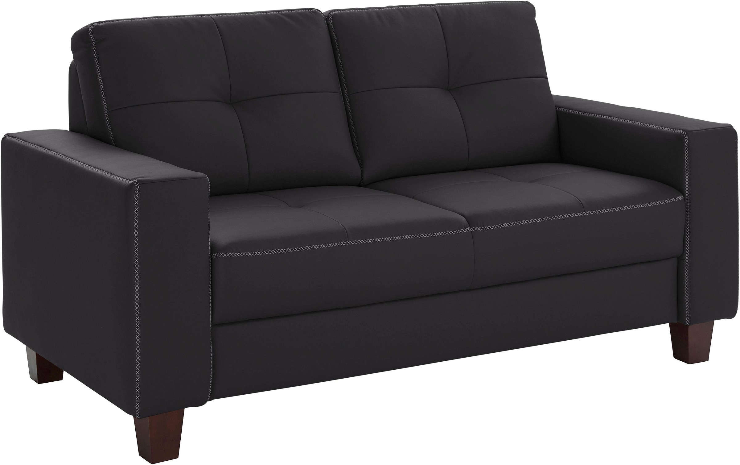 Home affaire 2,5-Sitzer "Varese" mit Kreuznaht und Federkern günstig online kaufen